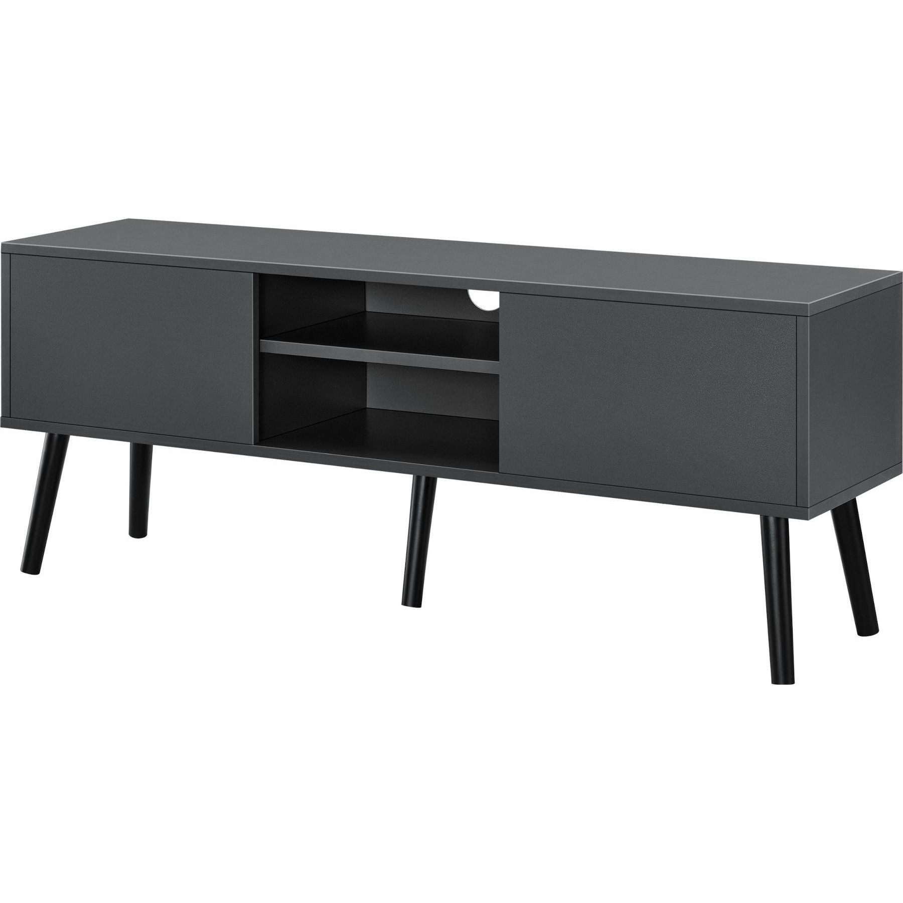 Meuble TV HELLOSHOP26 Meuble TV design support télé 120 cm gri