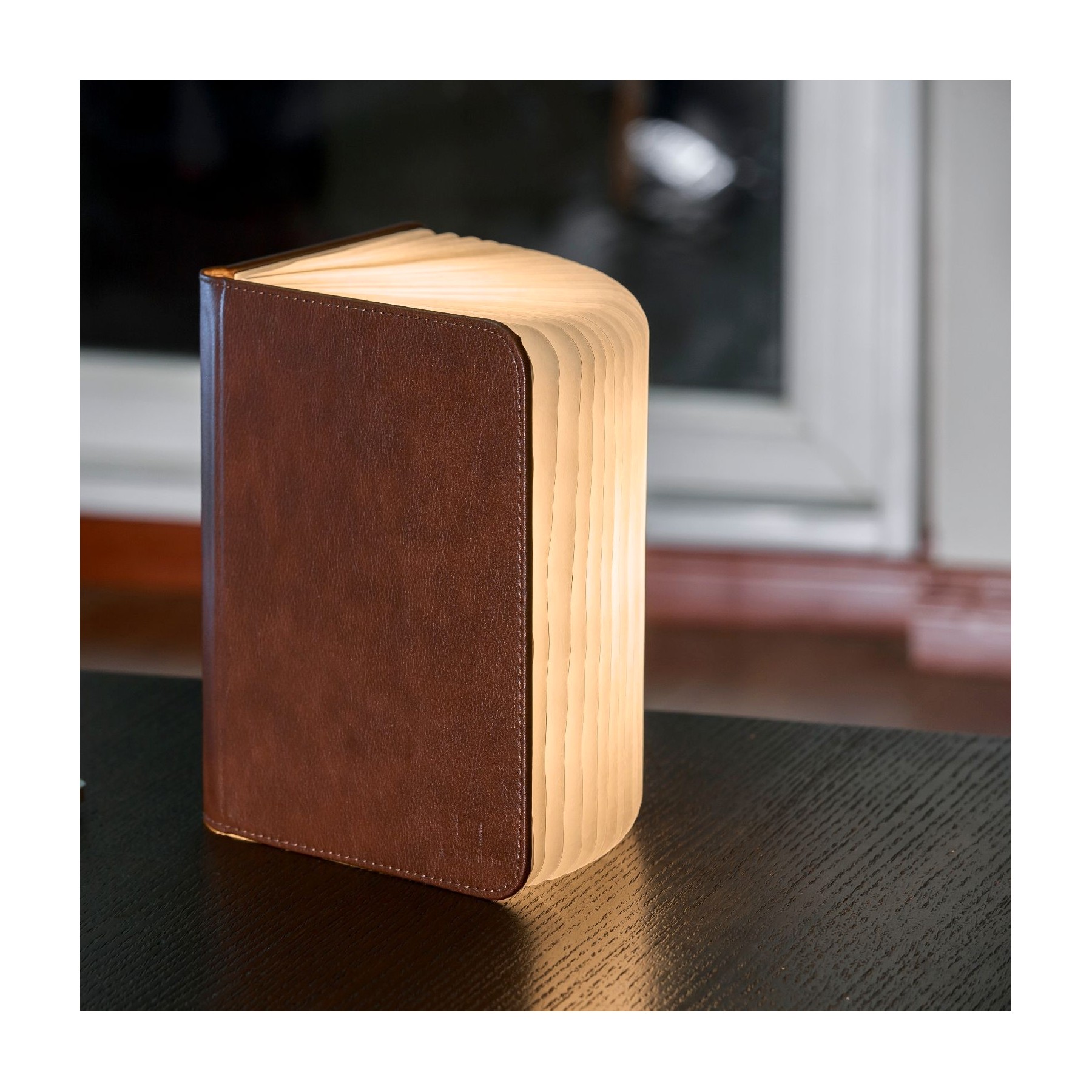 Lampe LED GINGKO Smart Booklight - LED Cuir Marron