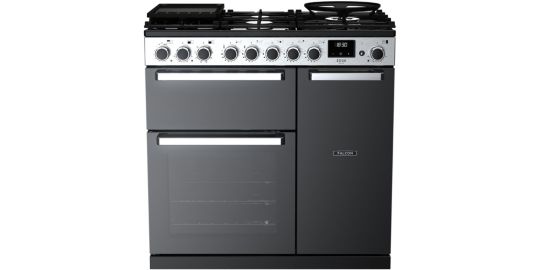 Piano de cuisson gaz FALCON EDGE DELUXE  TAB GAZ 90 CM VERRE NOIR C