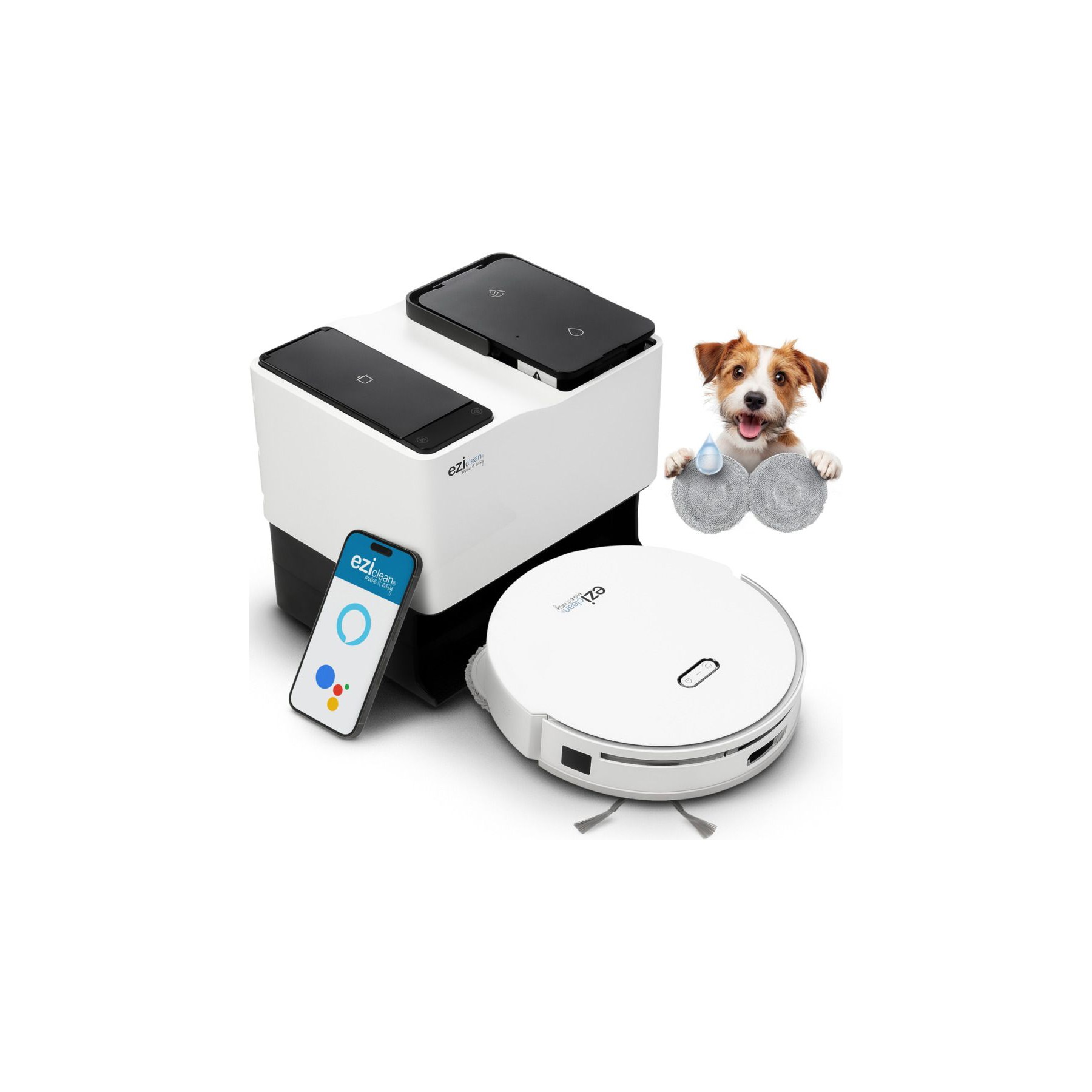 Robot Aspirateur Laveur EZICLEAN All In One Z15 Pro