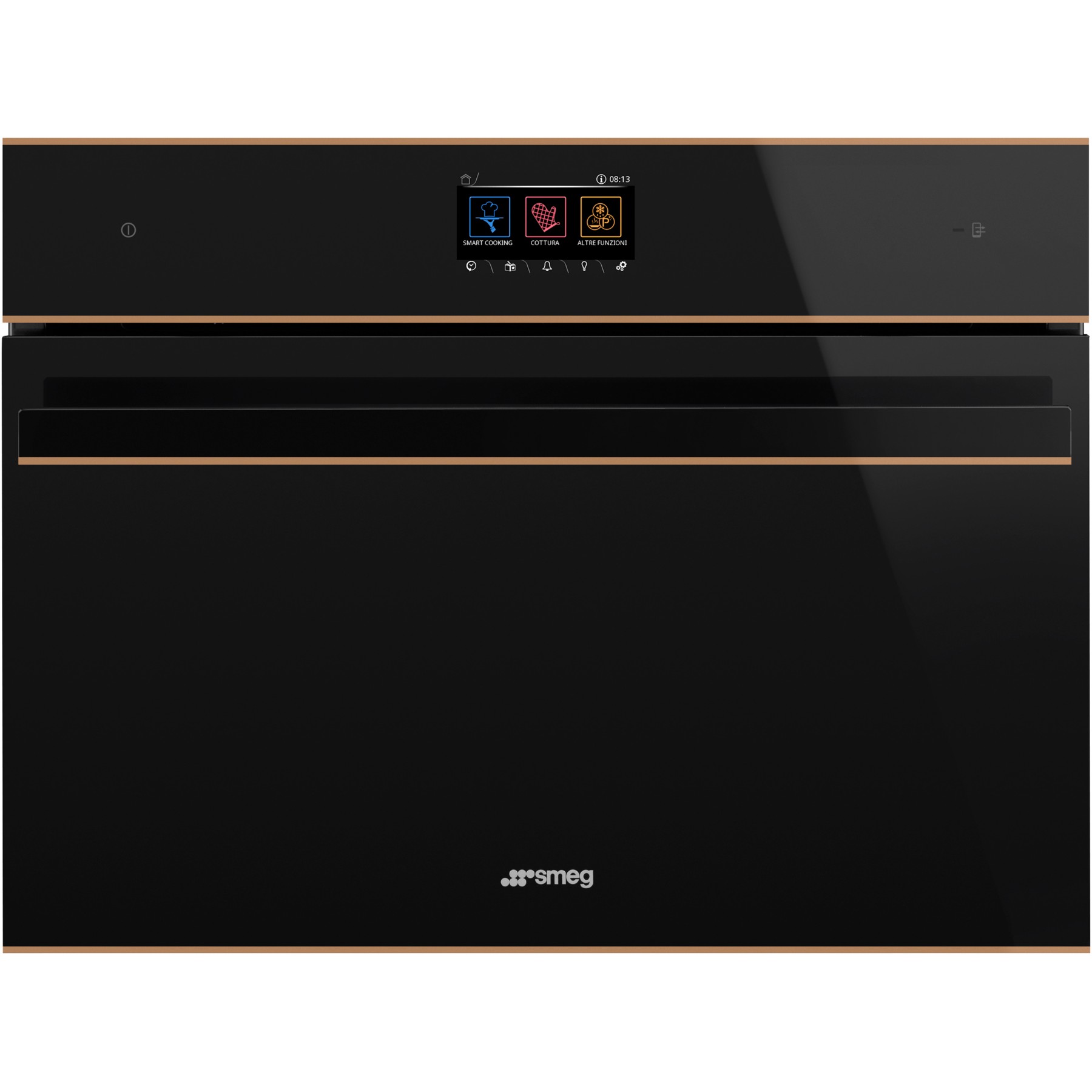 Four micro onde combiné SMEG SO4604M2PNR - Hydrolyse - Rails télescopiques