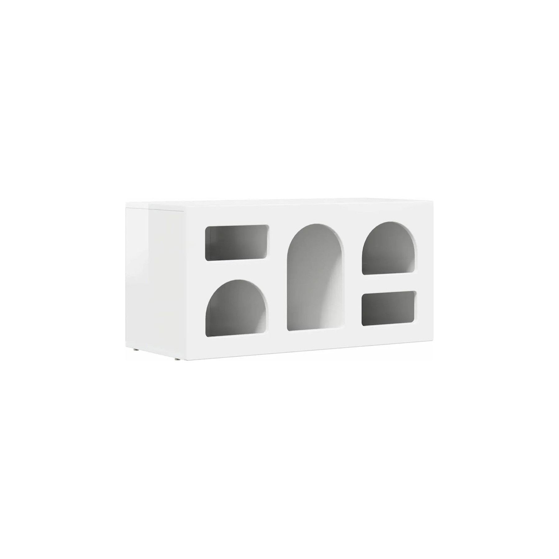 Meuble TV HELLOSHOP26 Meuble TV moderne polyvalent avec rangem