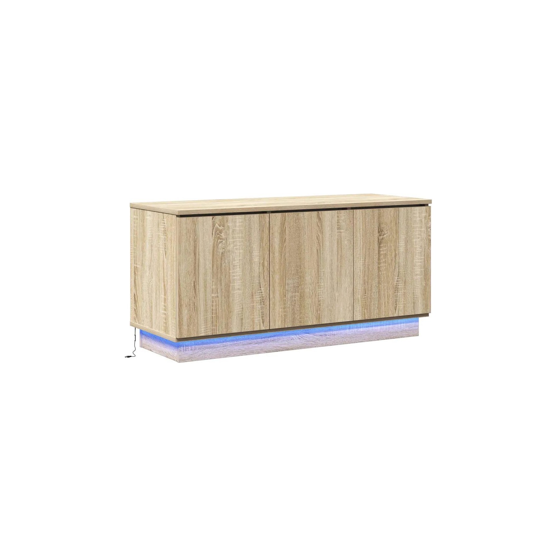 Meuble TV HELLOSHOP26 Meuble TV rectangulaire moderne rangemen