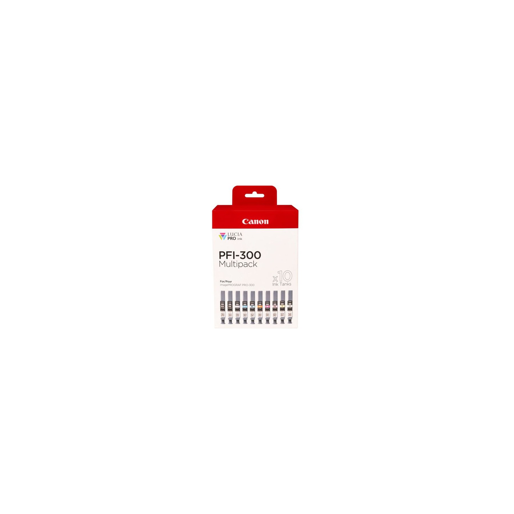 Cartouche d'encre CANON Pack Multipack 10 Originales PRO-300 (Couleurs Photo) - 4102C001
