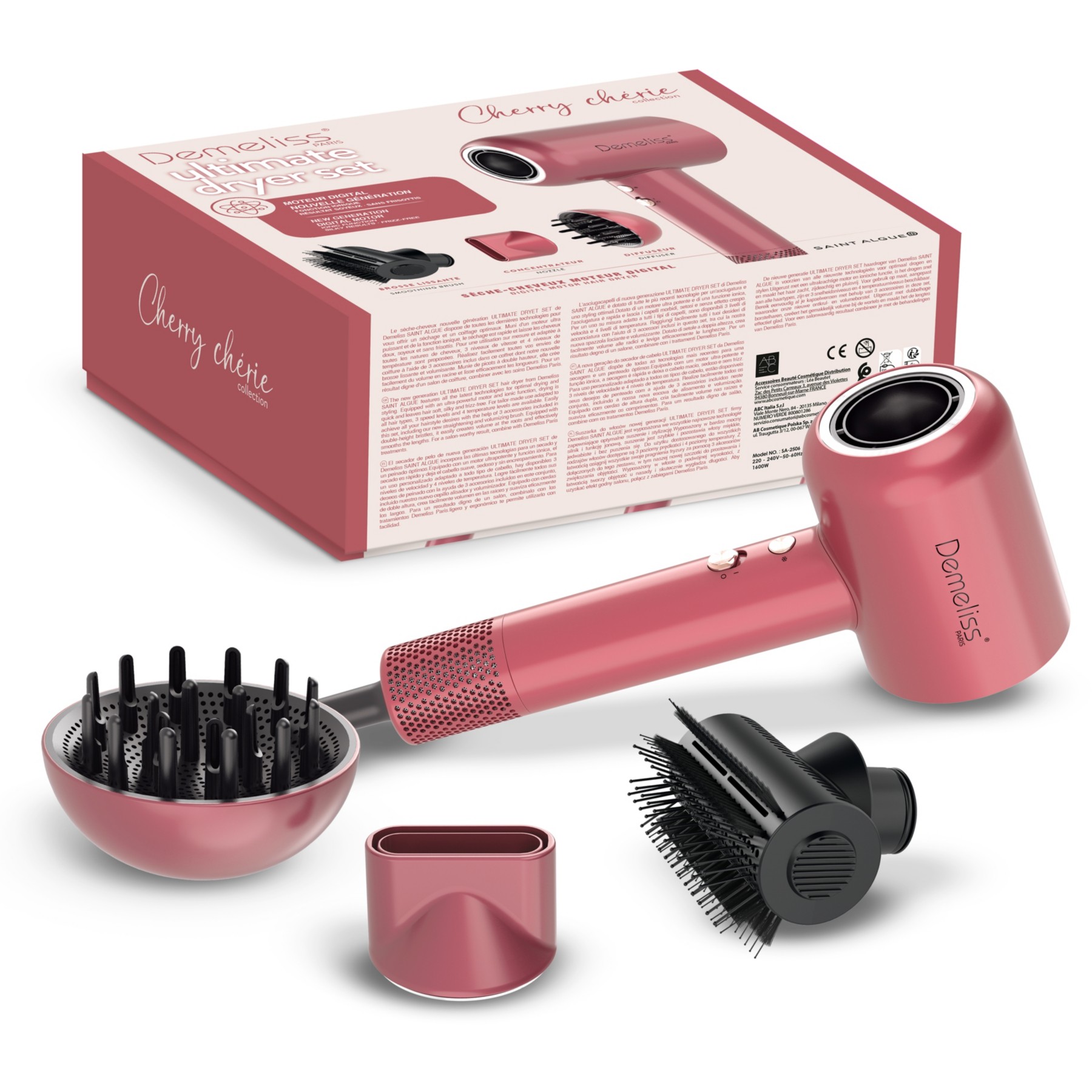 Sèche cheveux professionnel SAINT ALGUE Ultimate Dryer Set Cherry Cherie