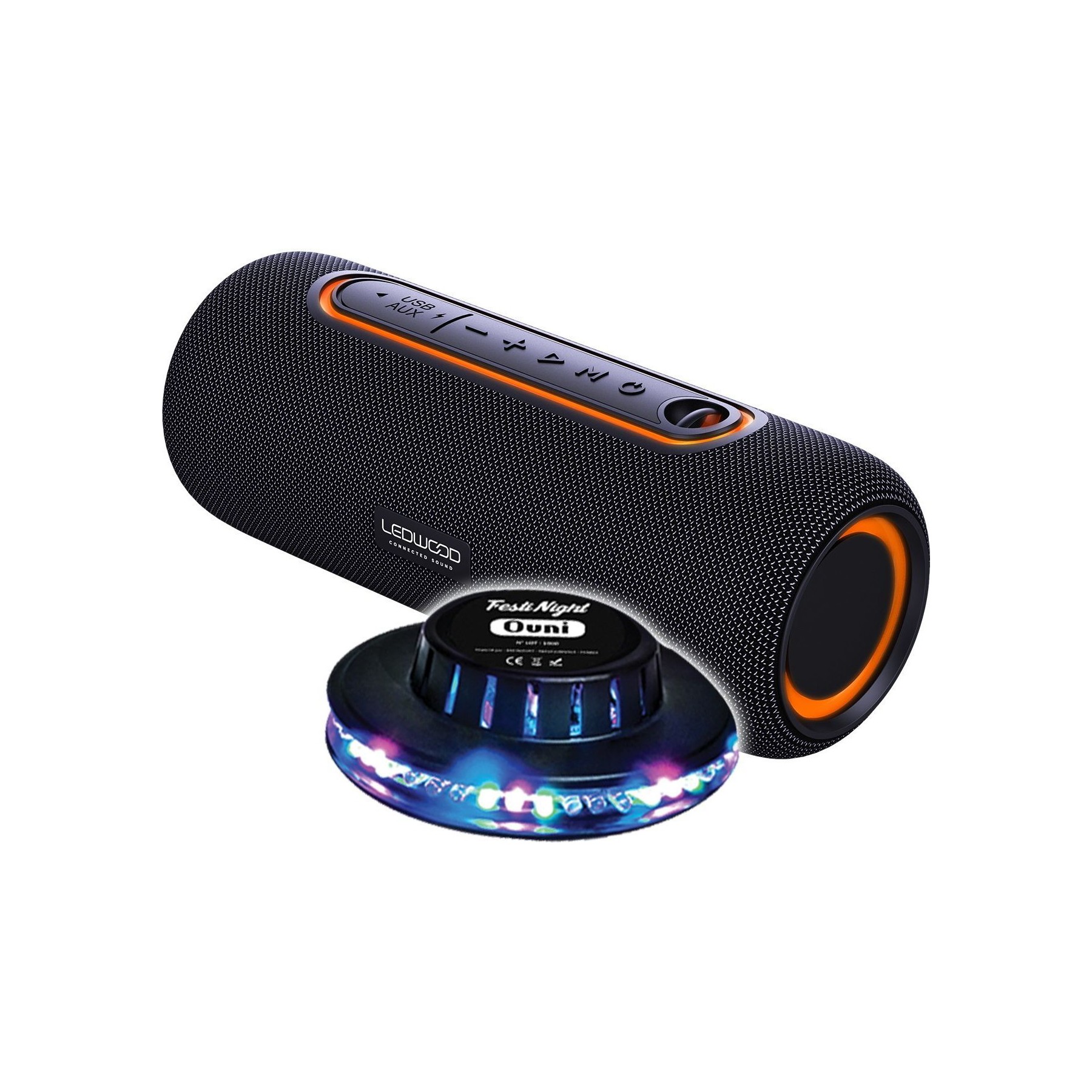 Enceinte nomade LEDWOOD Enceinte Nomade LEDWOOD XTREM140 LD-XT14