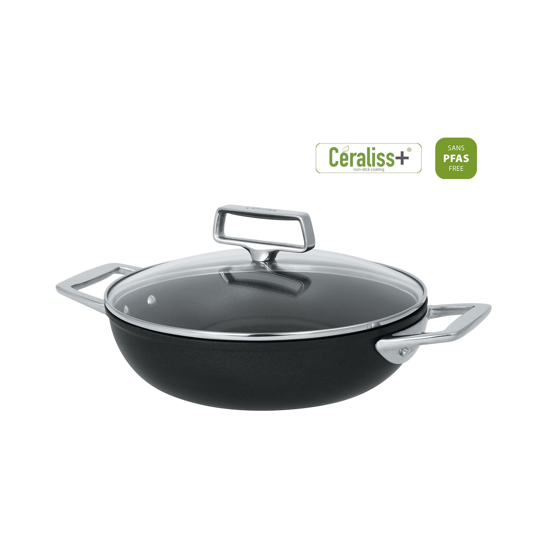 Sauteuse CRISTEL 28 CM 2 ANSES CASTEL PRO FIXE ULTRALU CERALISS