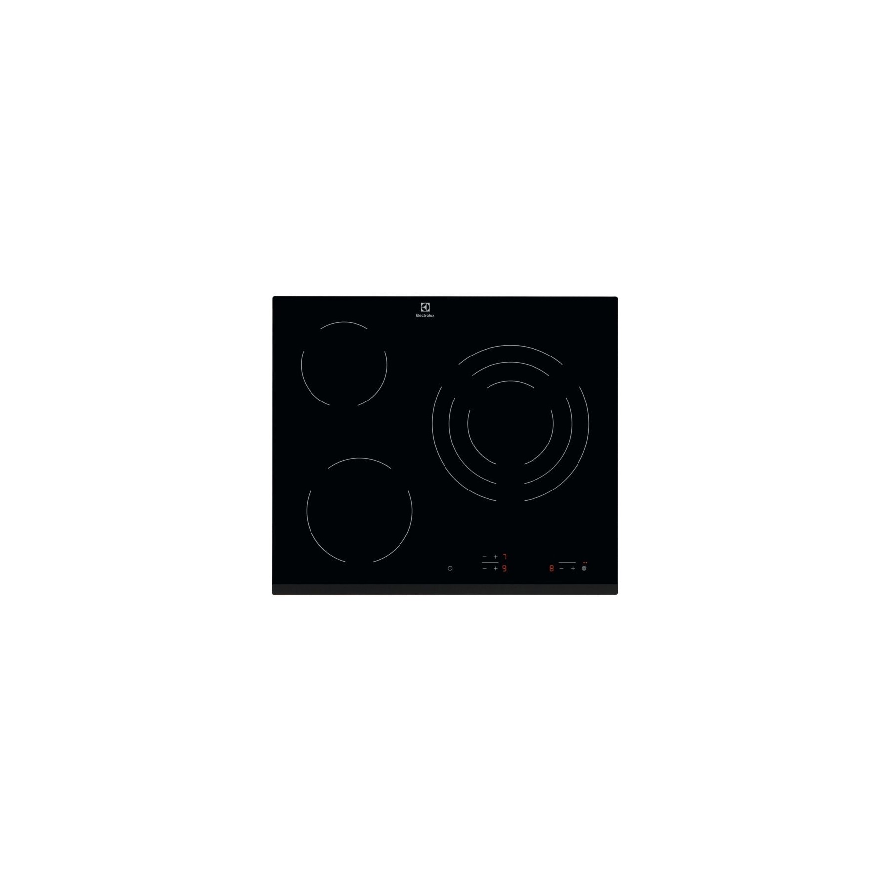 Plaque vitrocéramique ELECTROLUX BHV6232FOK - 3 foyers Noir