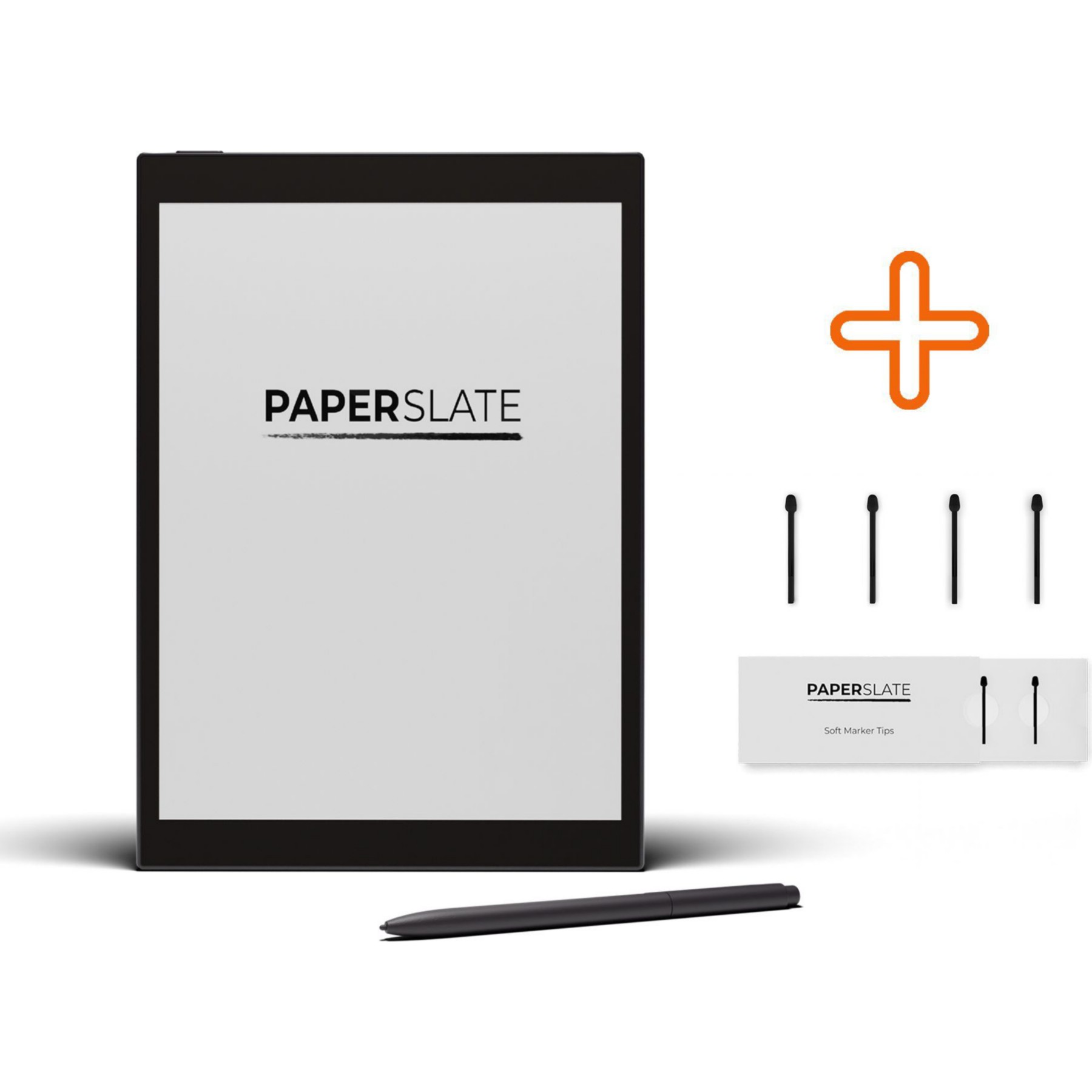 Bloc-notes numérique PAPERSLATE Pro 64 Go Rétroéclairé + 4 Mines souples