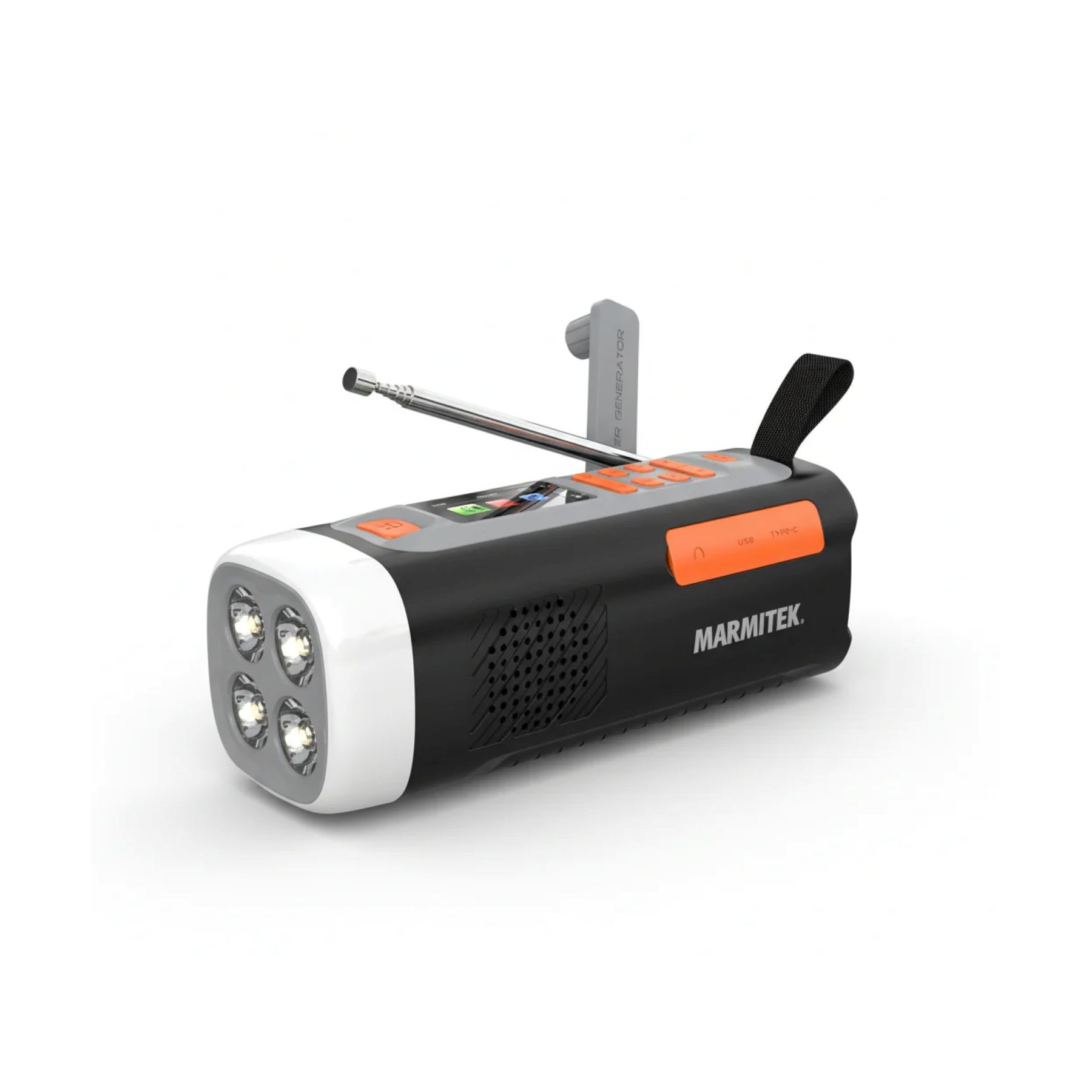 Radio DAB MARMITEK de survie RESQ 200 avec batterie noire