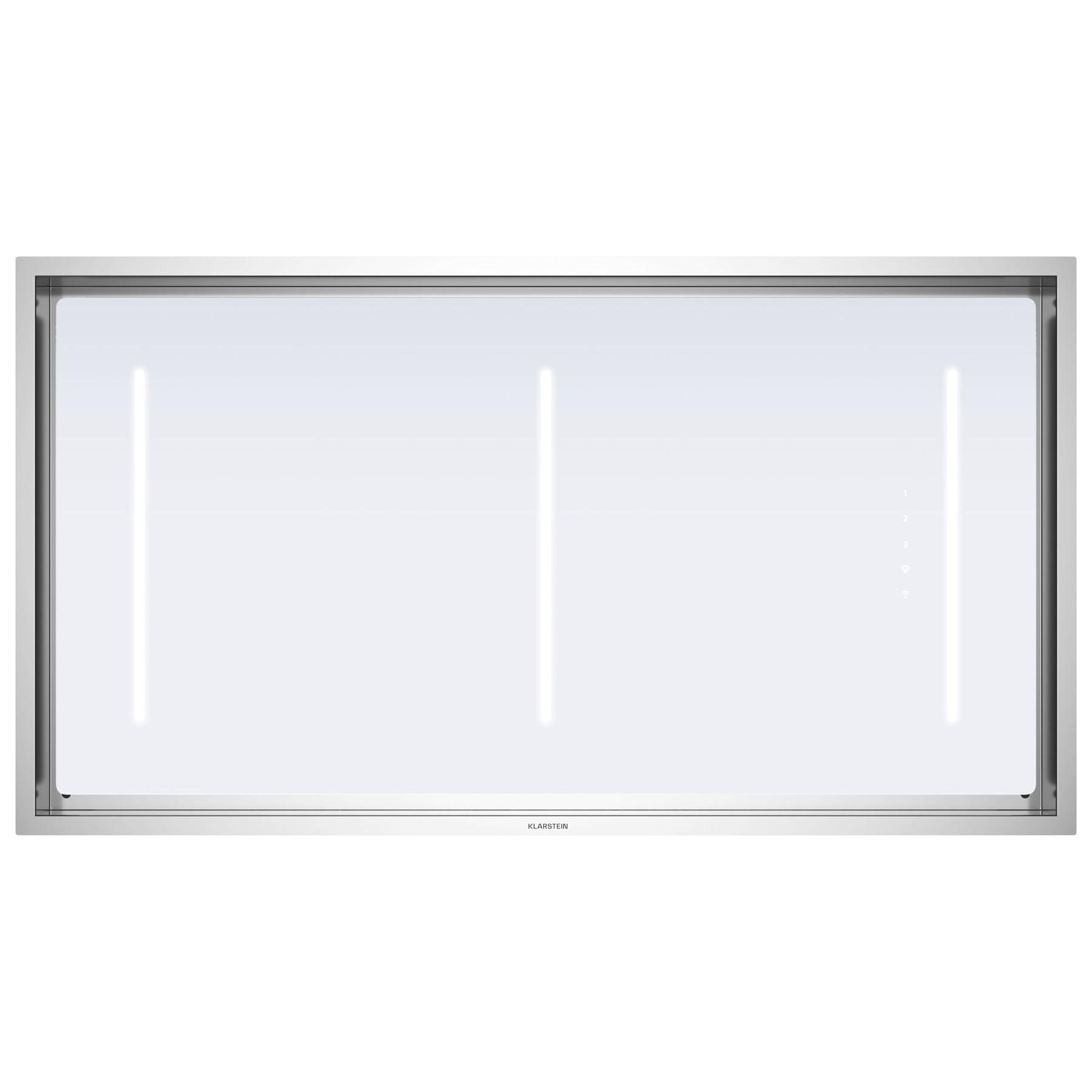 Hotte plafond KLARSTEIN LuxeAir 110 cm WiFi 751 m³/h CEE A Inox