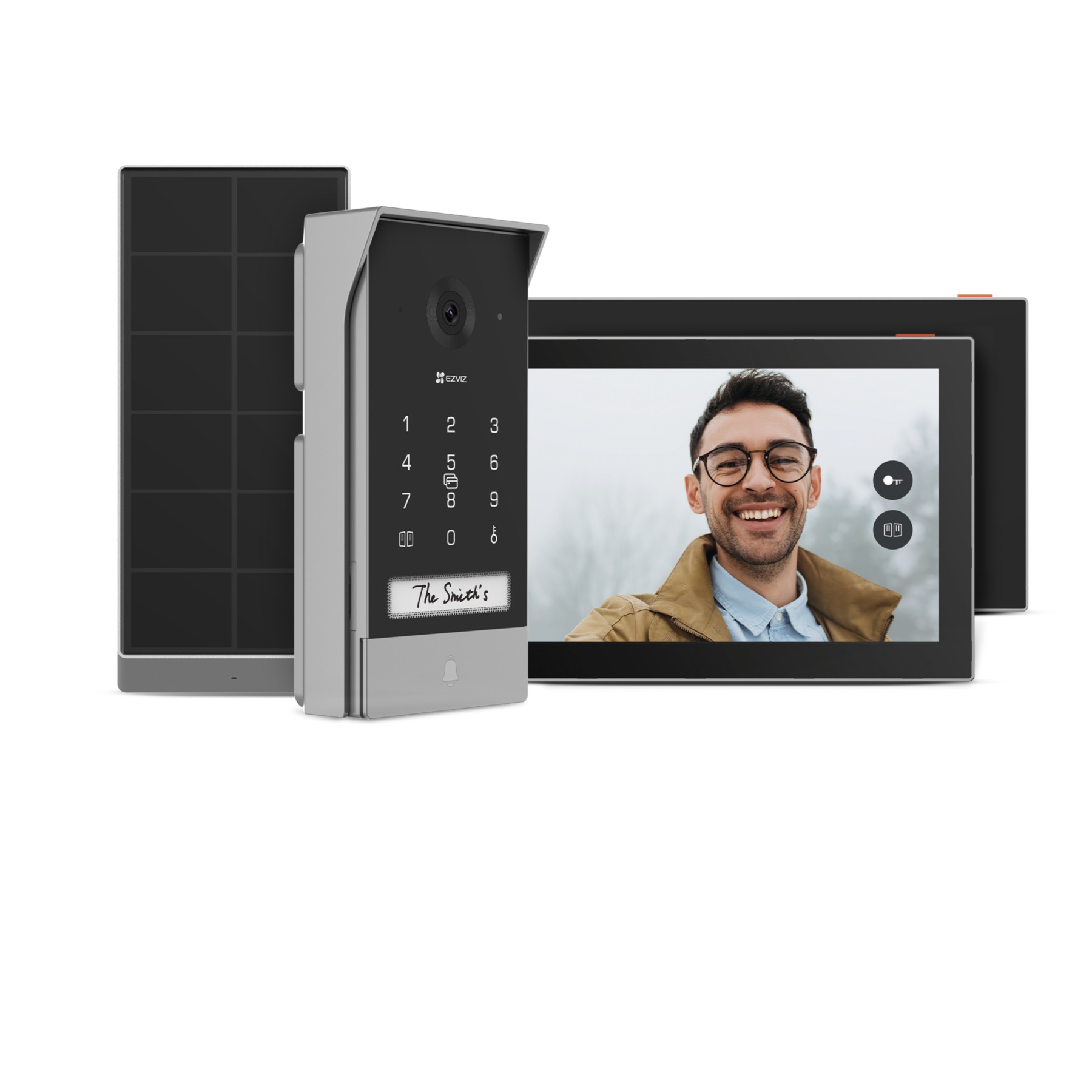 Sonnette connectée EZVIZ EP7-2K/Connecté ss fil+ panneau solaire