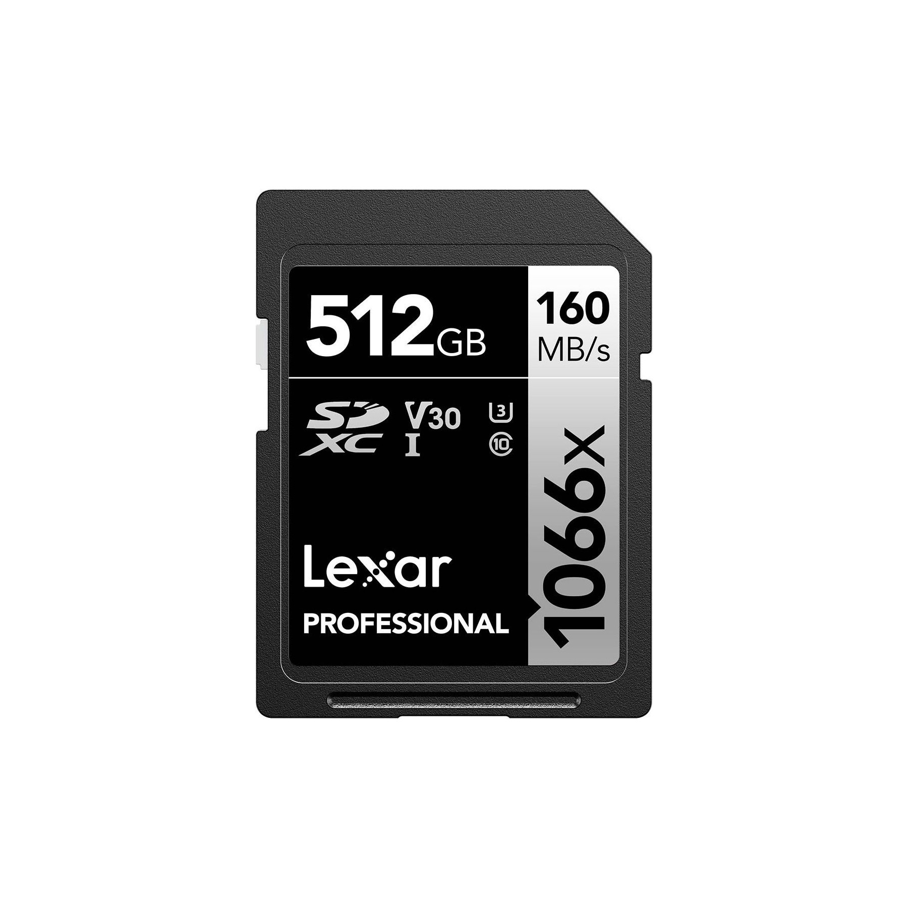 Carte SD LEXAR 1066x SDXC - 512Go - Class 10, U3, V30