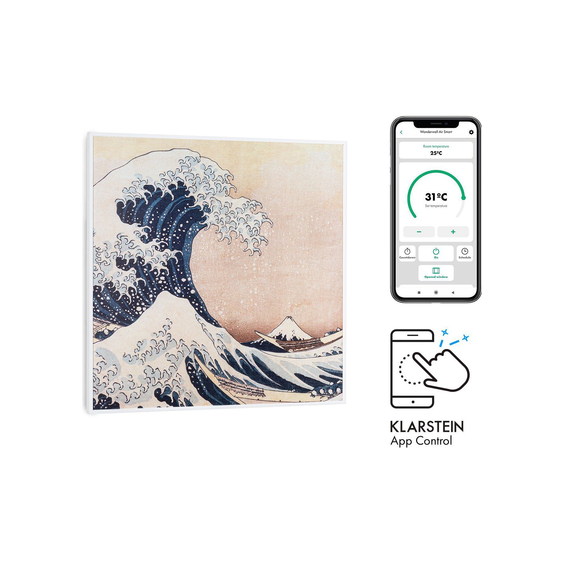 Chauffage infrarouge KLARSTEIN Wonderwall Air Art Smart 60cm