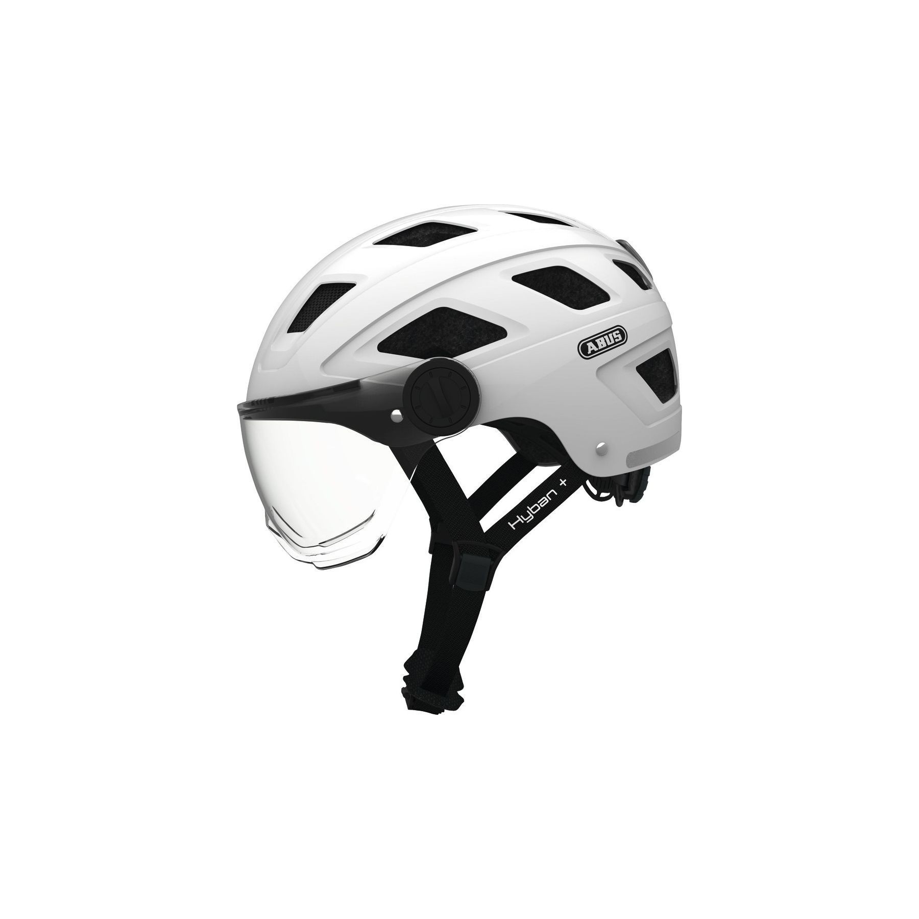 Casque WEGOBOARD Casque ABUS Hyban + Blanc avec LED Arriè