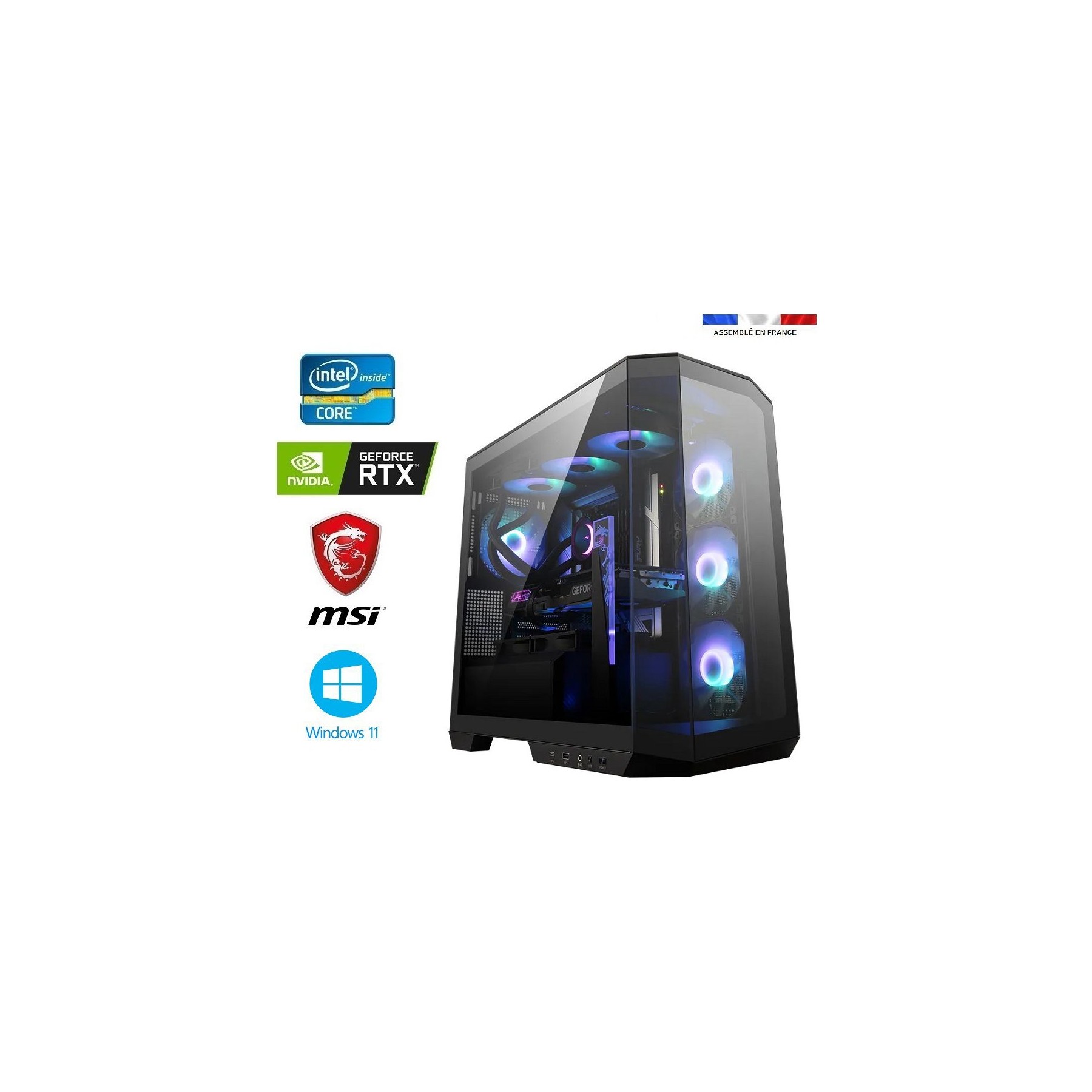 PC Gamer IDEES JEUX MSI PZ I7-265KF-RTX5060TiG-32Go-2To