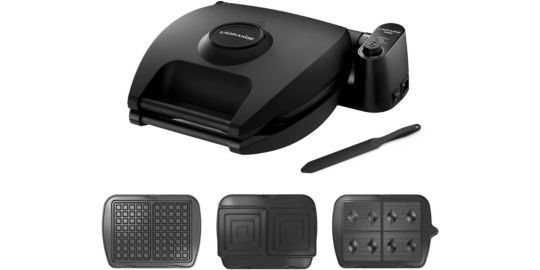 Croque, gaufrier, gaufrette LAGRANGE Premium 2 Noir G+GT+CM+spatule 018663