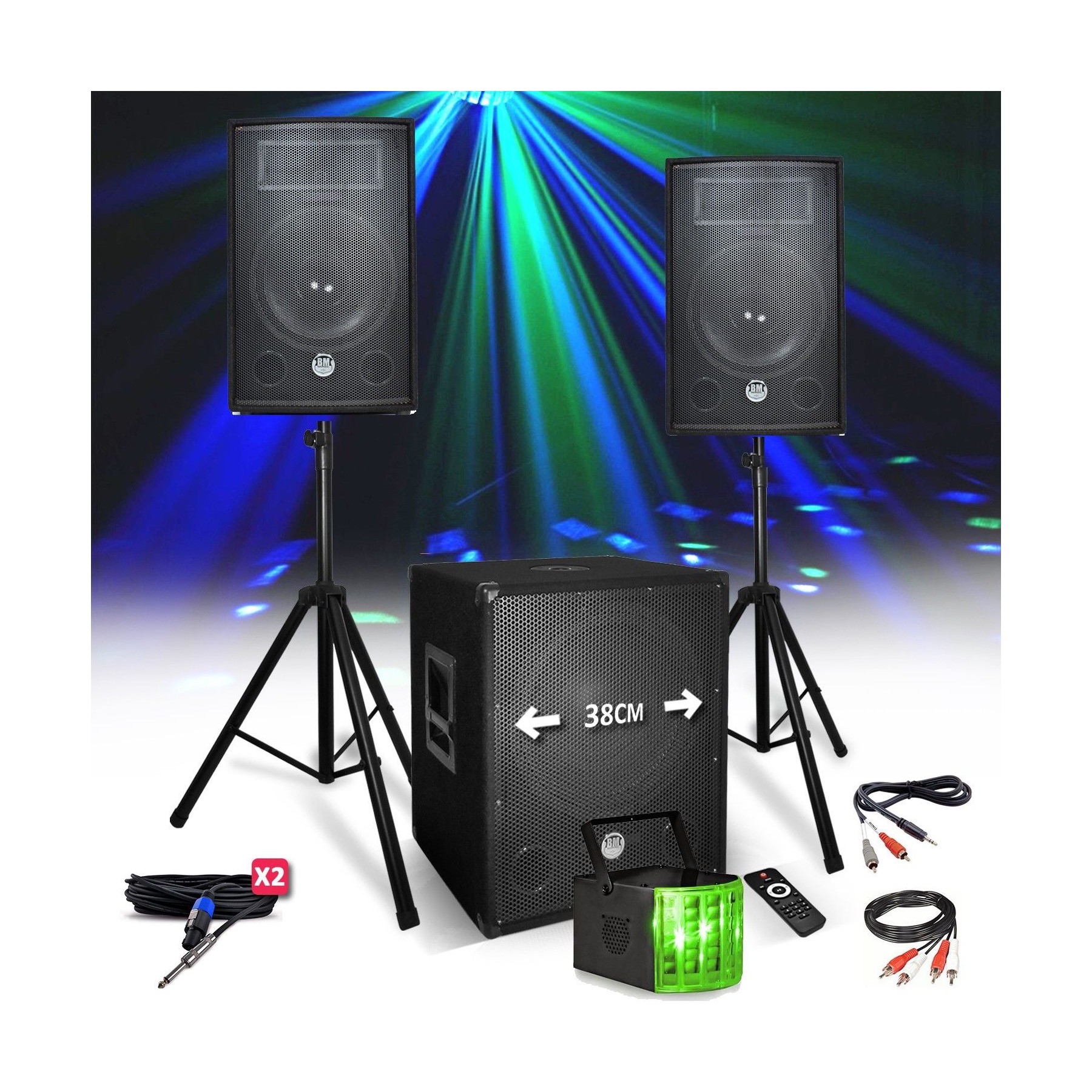 Pack sono BM SONIC Kit PACK SONO BM SONIC 1512 2200W Encein