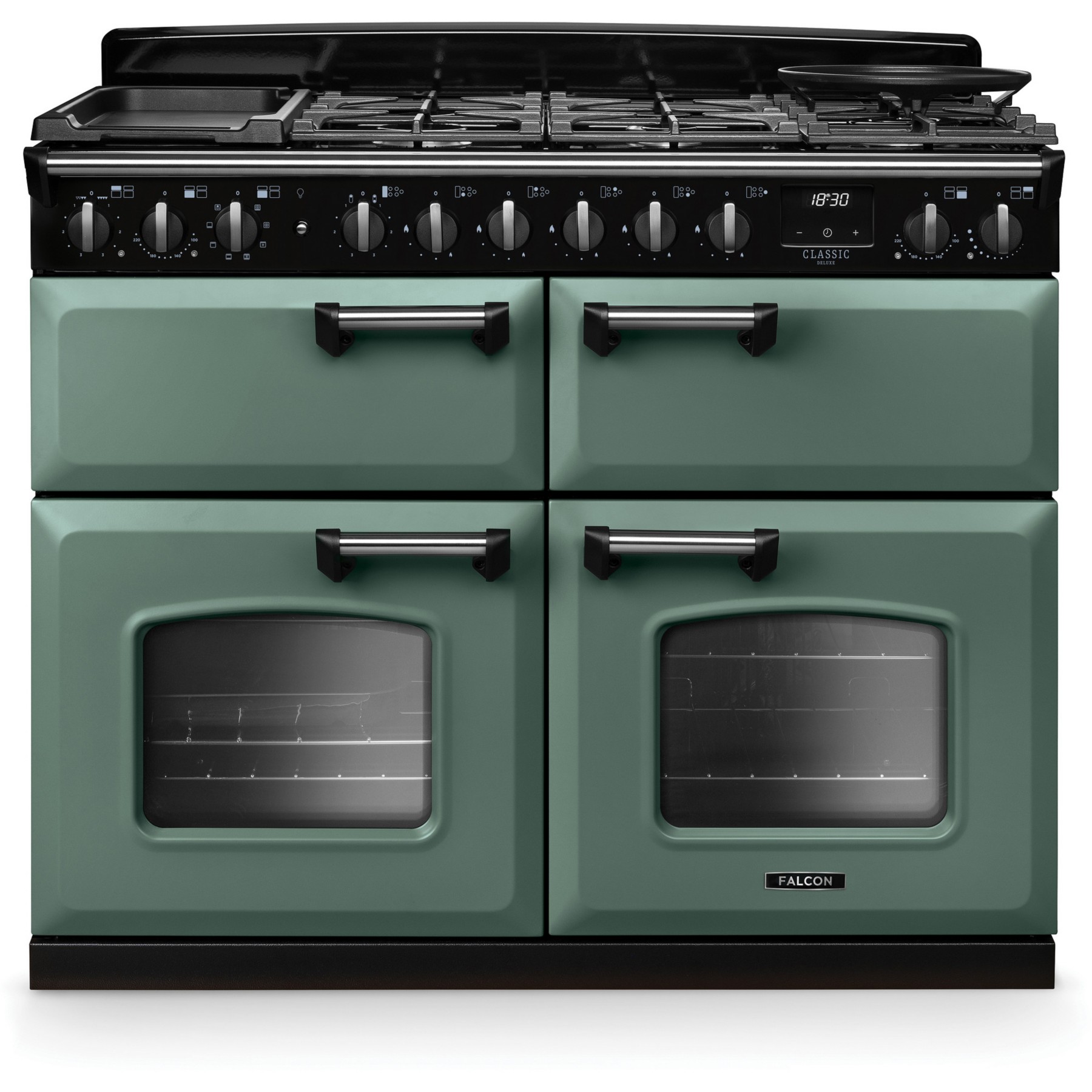 Piano de cuisson mixte FALCON NGC TAB MIX 110 CM VERT MINERAL CHROME