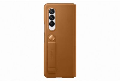 Etui SAMSUNG Z Fold 3 Cuir marron clair