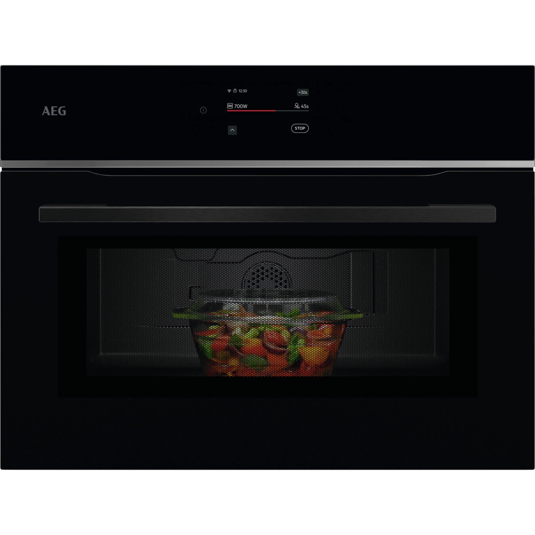 Four micro onde combiné AEG TM7NK721B - Combiné micro-ondes - Écran tactile
