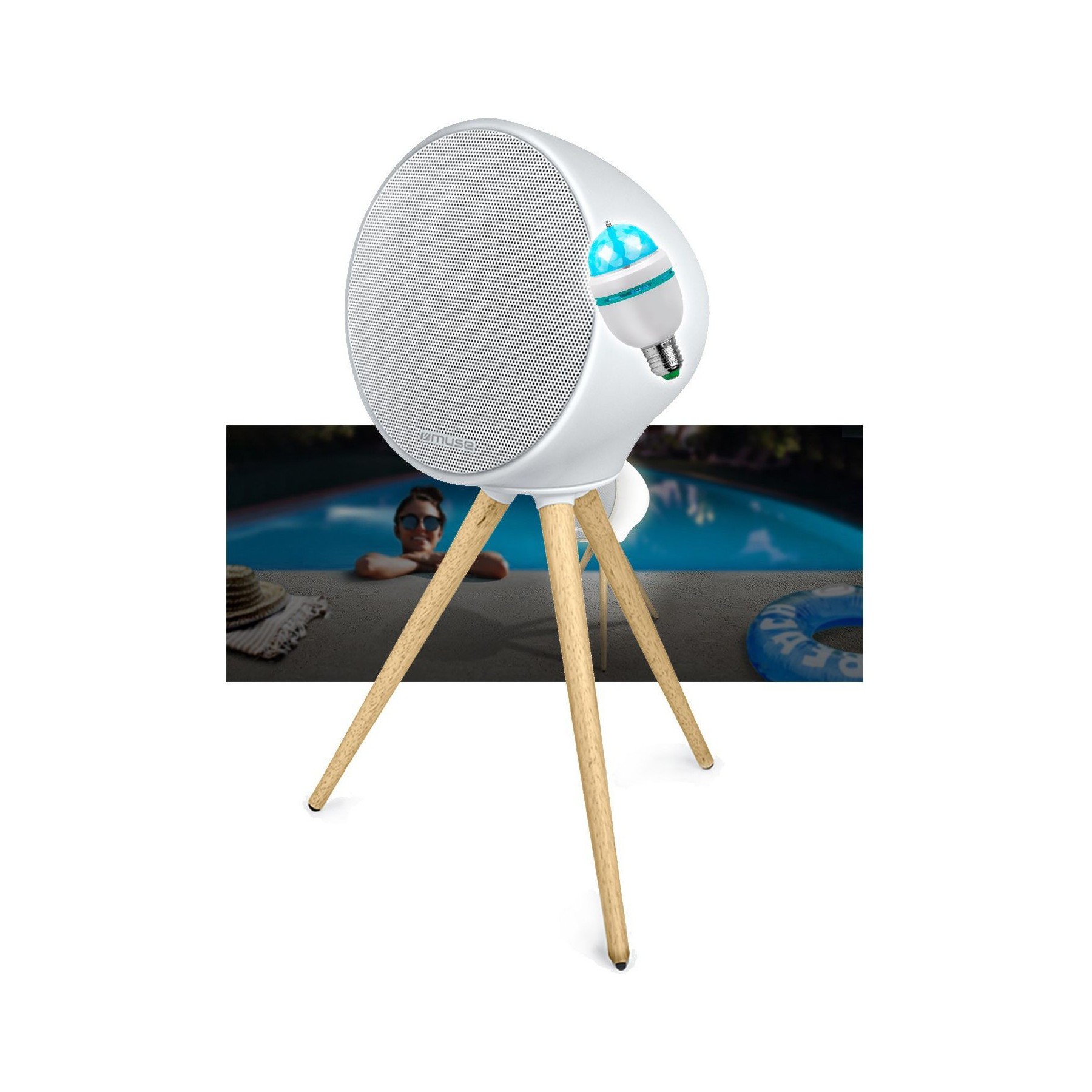 Enceinte nomade MUSE Enceinte portable Muse ML-655 BT, 100W,