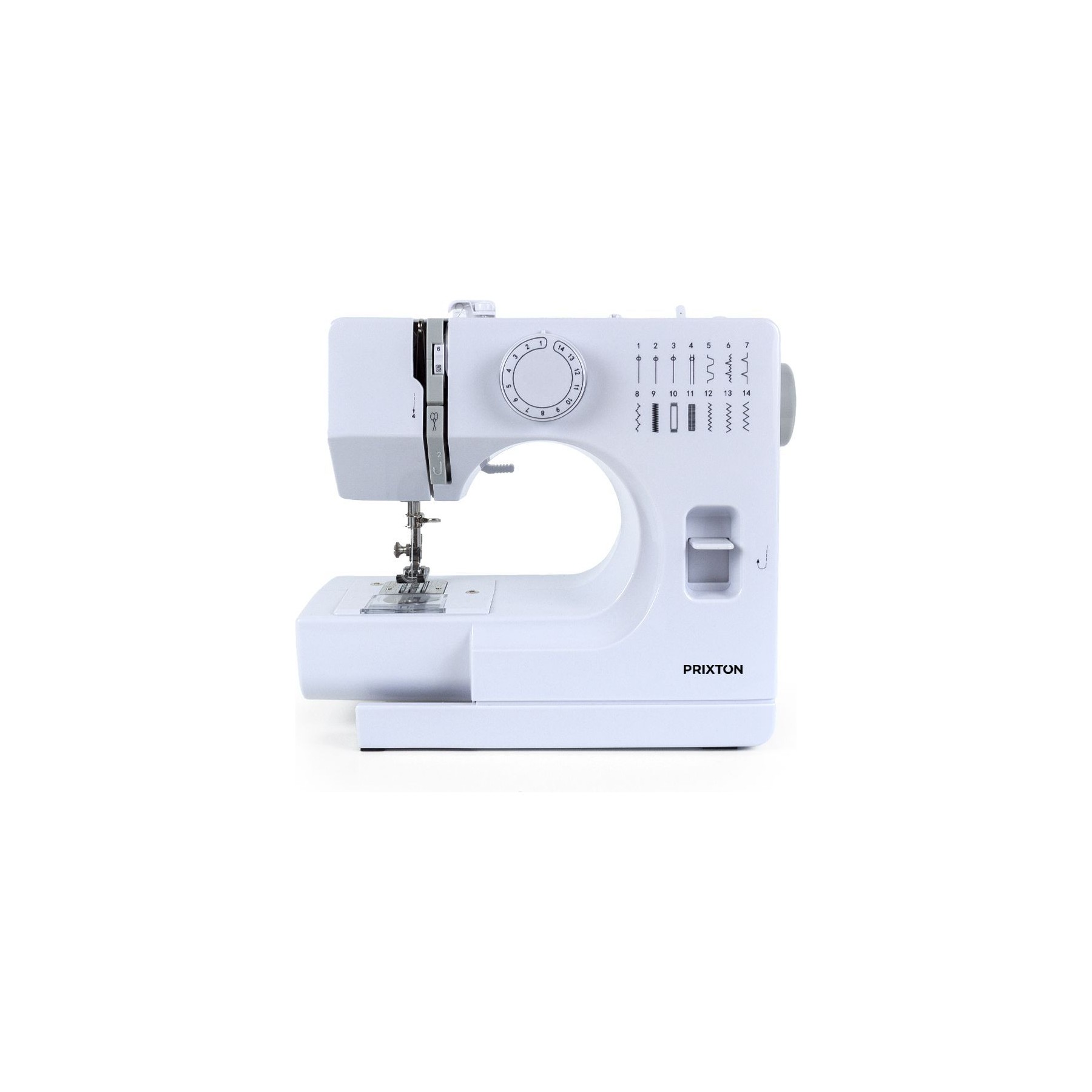 Machine à coudre PRIXTON P115 avec 14 Points de Couture