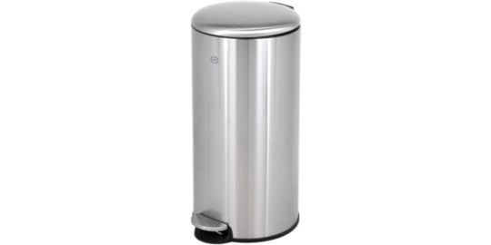 Poubelle de cuisine manuelle ESSENTIELB ronde 30L avec pedale