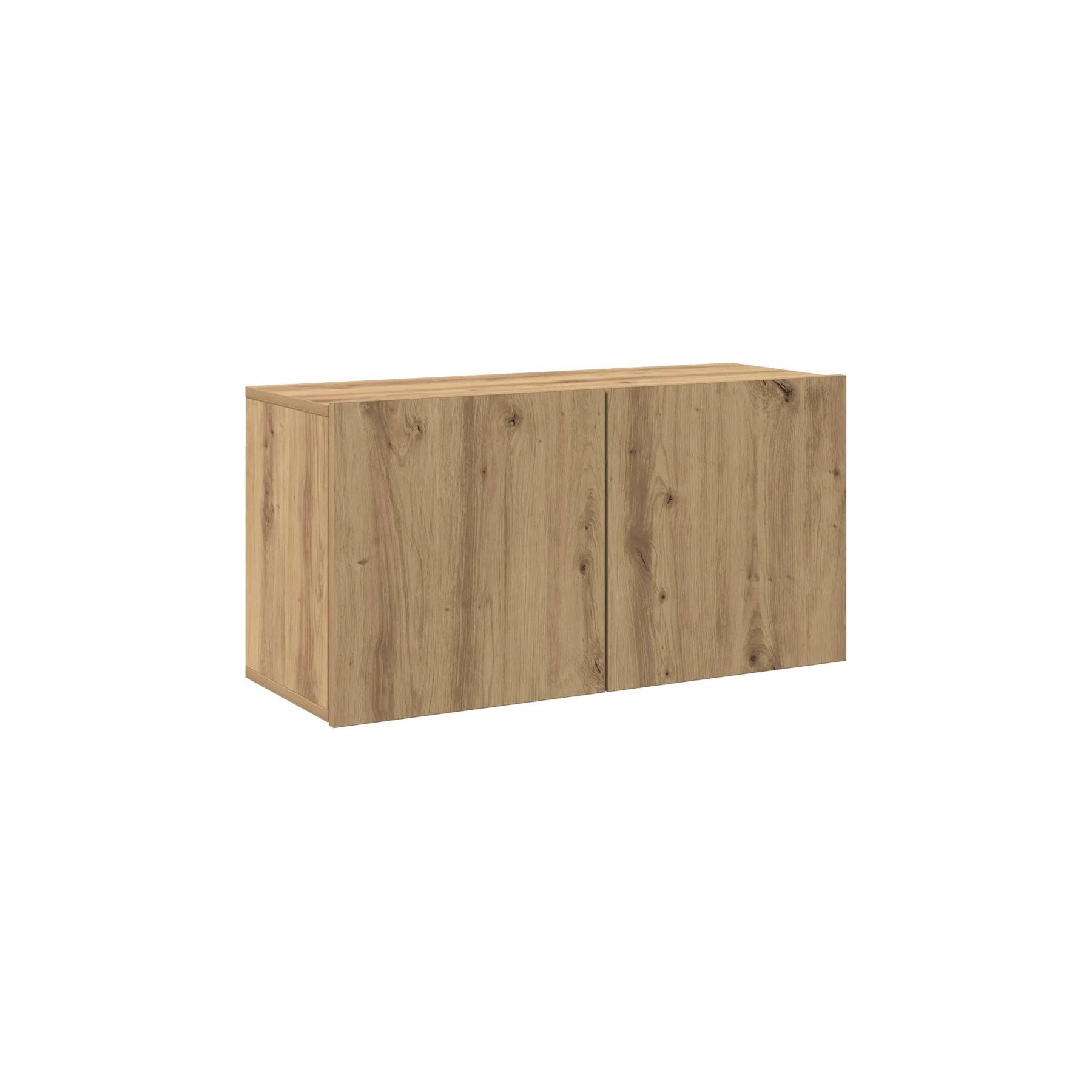 Meuble TV HELLOSHOP26 Meuble TV mural pratique et moderne 80 x