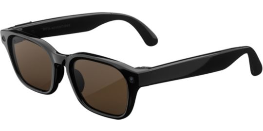 Lunettes connectées META Adventurer Noir classique, Verres marron