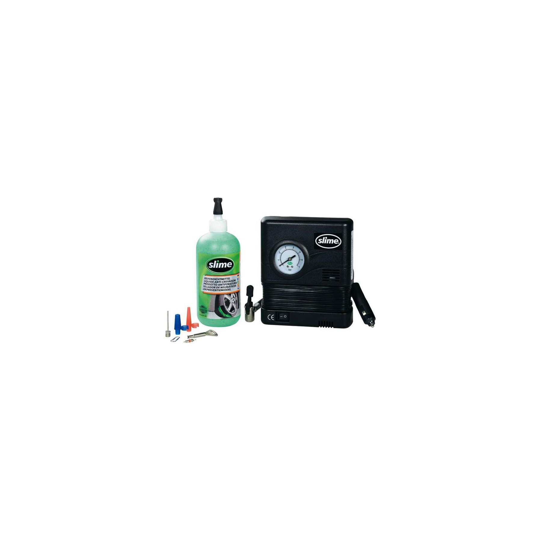 Adaptateur antenne autoradio DIVERS Slime Systeme de reparation et de gonfla