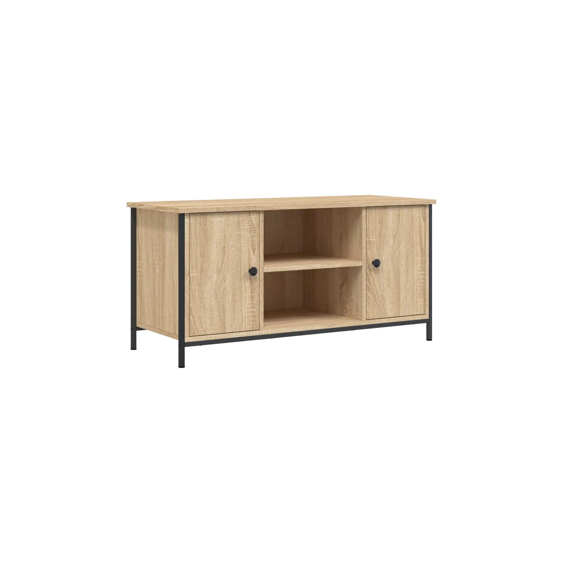 Meuble TV HELLOSHOP26 Meuble TV classique avec espace de range