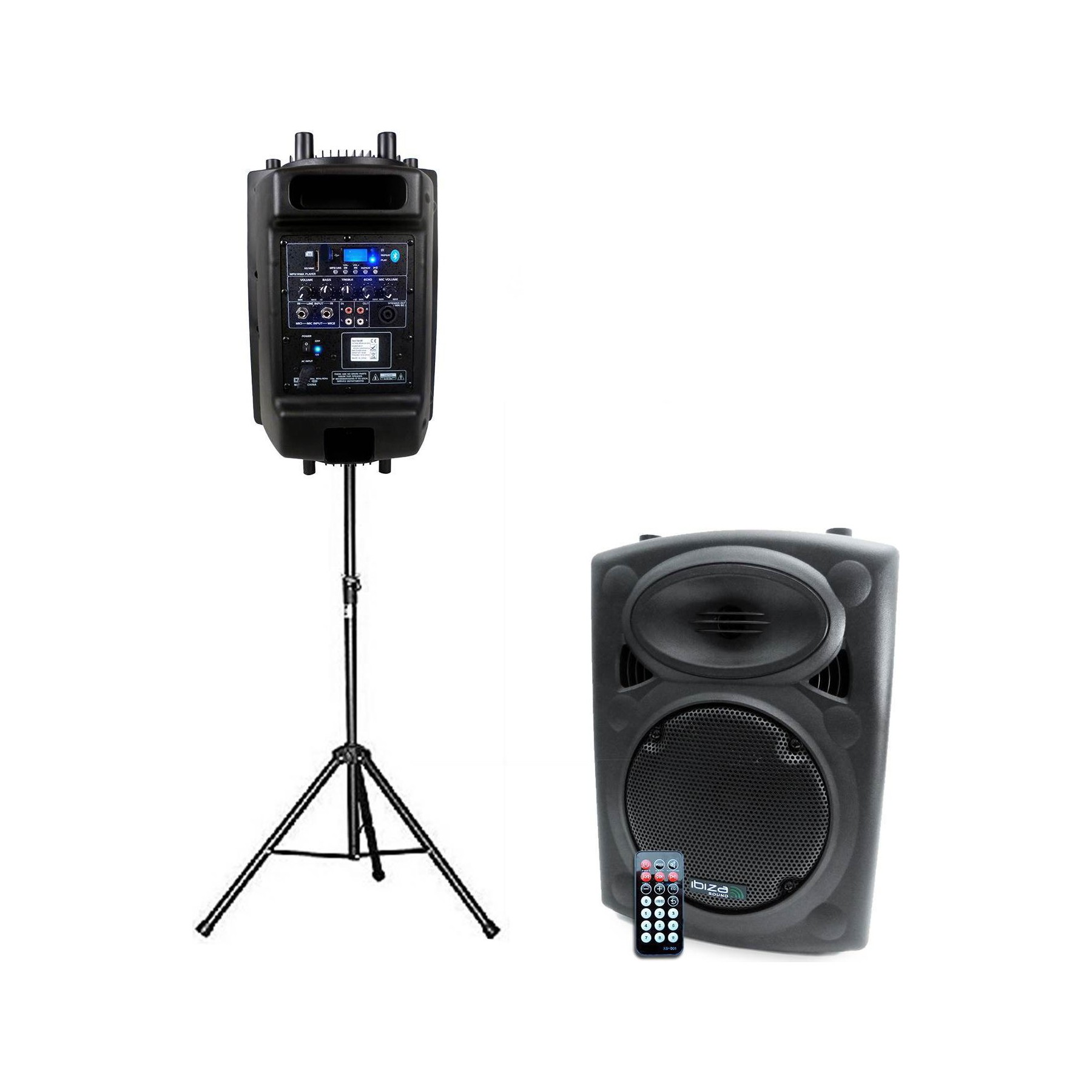 Enceinte sono IBIZA Enceinte amplifi 12" 30cm 700W USB/SD/BT