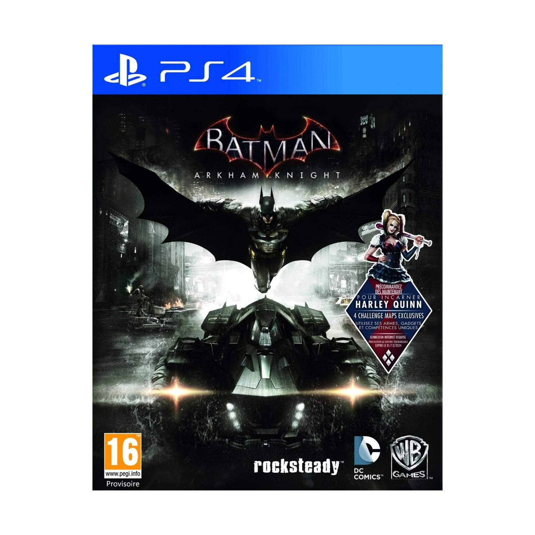 Jeu PS4 WARNER Batman Arkham Knight