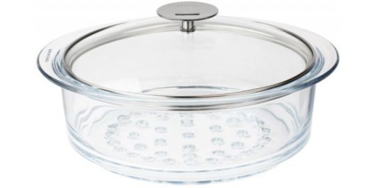 Cuiseur vapeur CRISTEL verre 20 cm avec couvercle