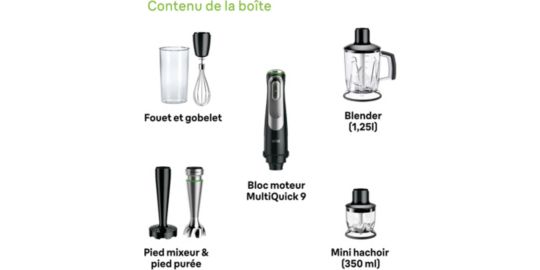 Mixeur BRAUN Multi Quick 9 MQ9147X