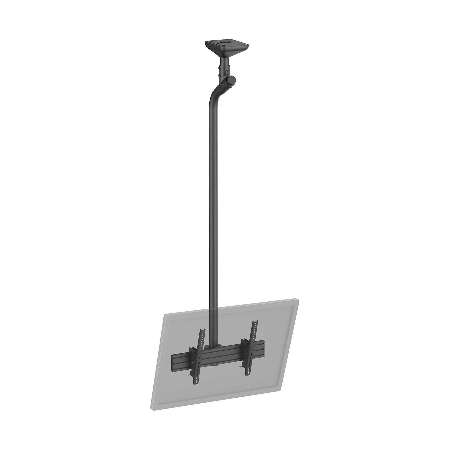 Support plafond TV KIMEX 1 TV 43''- 75'' Hauteur 225 cm, noir