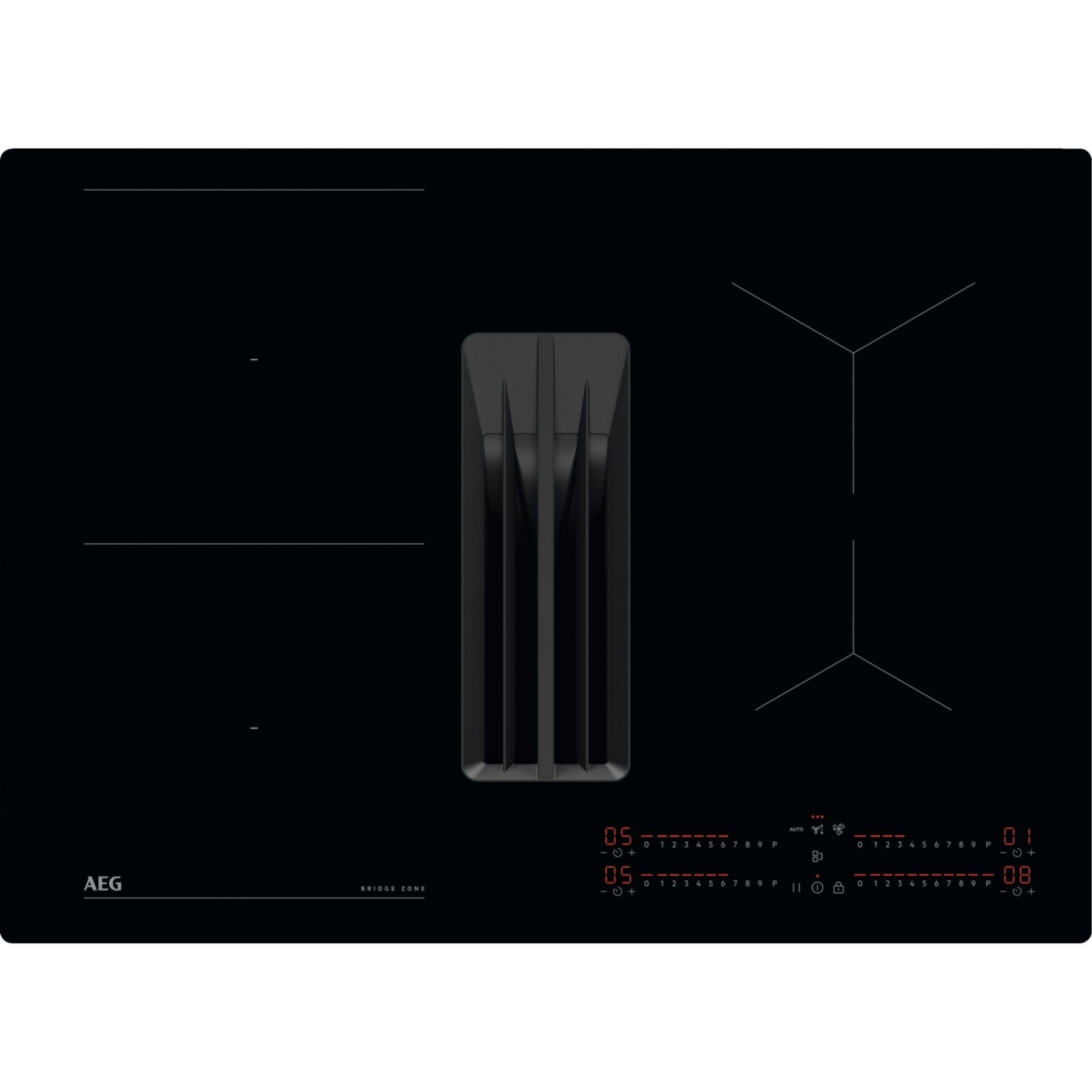 Plaque induction aspirante AEG TCH74B01CB