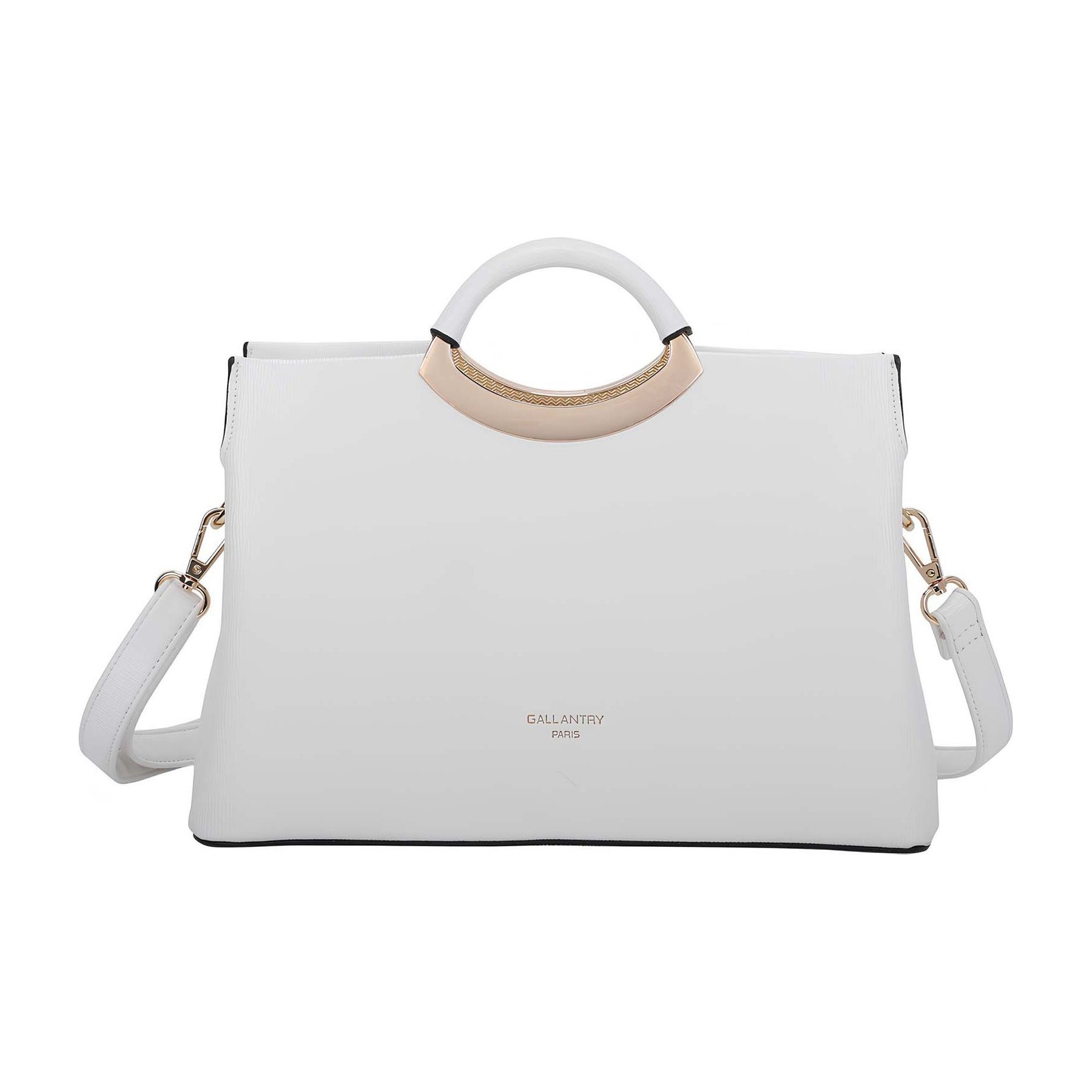 Sac bandoulière GALLANTRY Femme Effet Grainé avec Poignée Rigide
