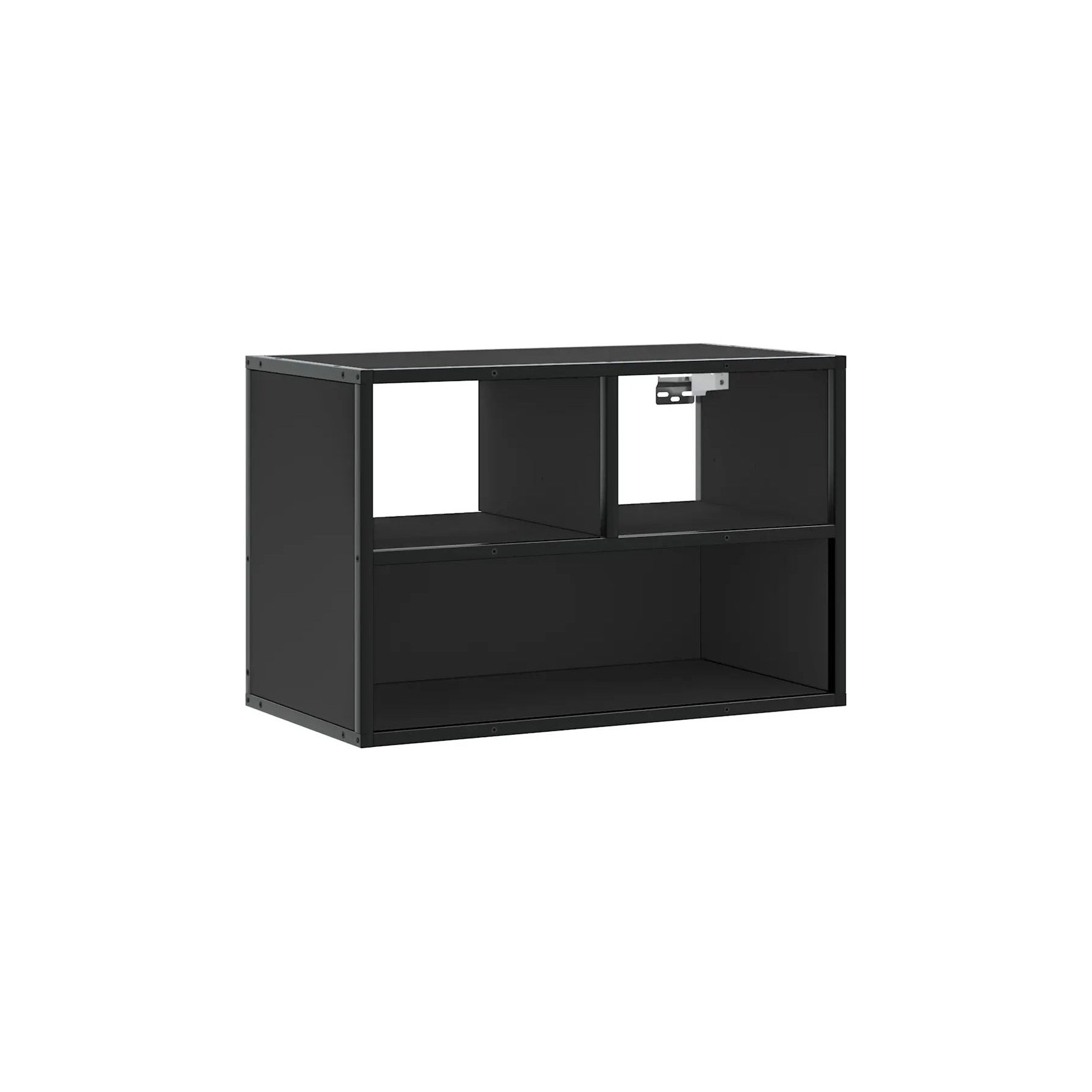 Meuble TV HELLOSHOP26 Meuble TV mural design industriel noir 6