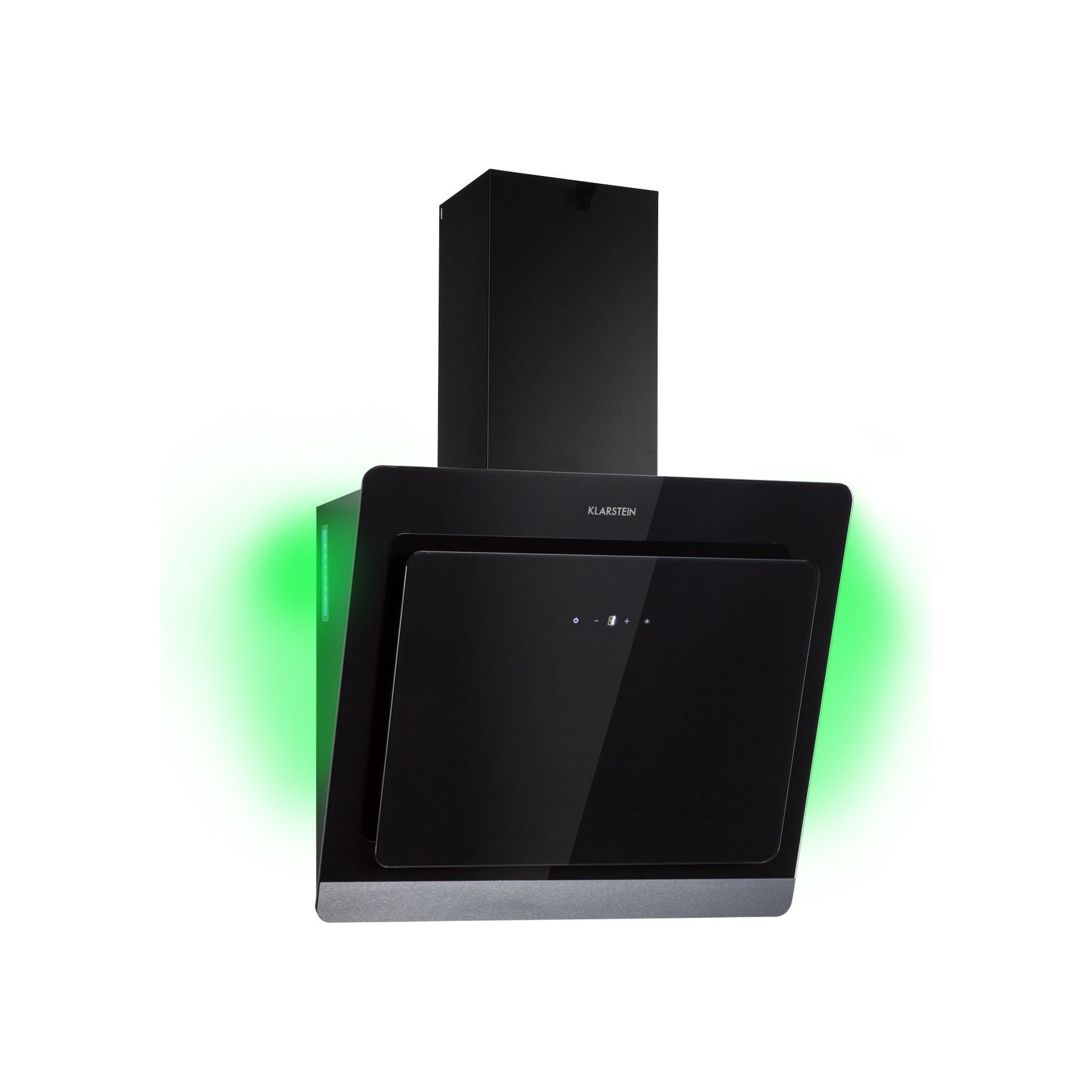Hotte décorative murale inclinée KLARSTEIN Aurora Eco 550m³/h 60cm CEE A+ LED oir Reconditionné