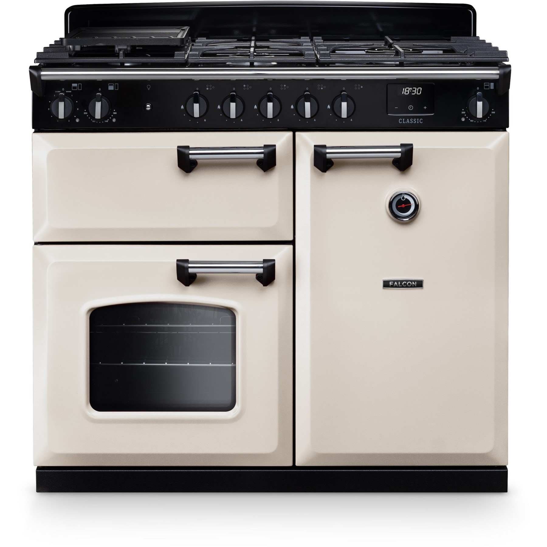 Piano de cuisson gaz FALCON NGC TAB GAZ 100 CM CREME PASTEL CHROME