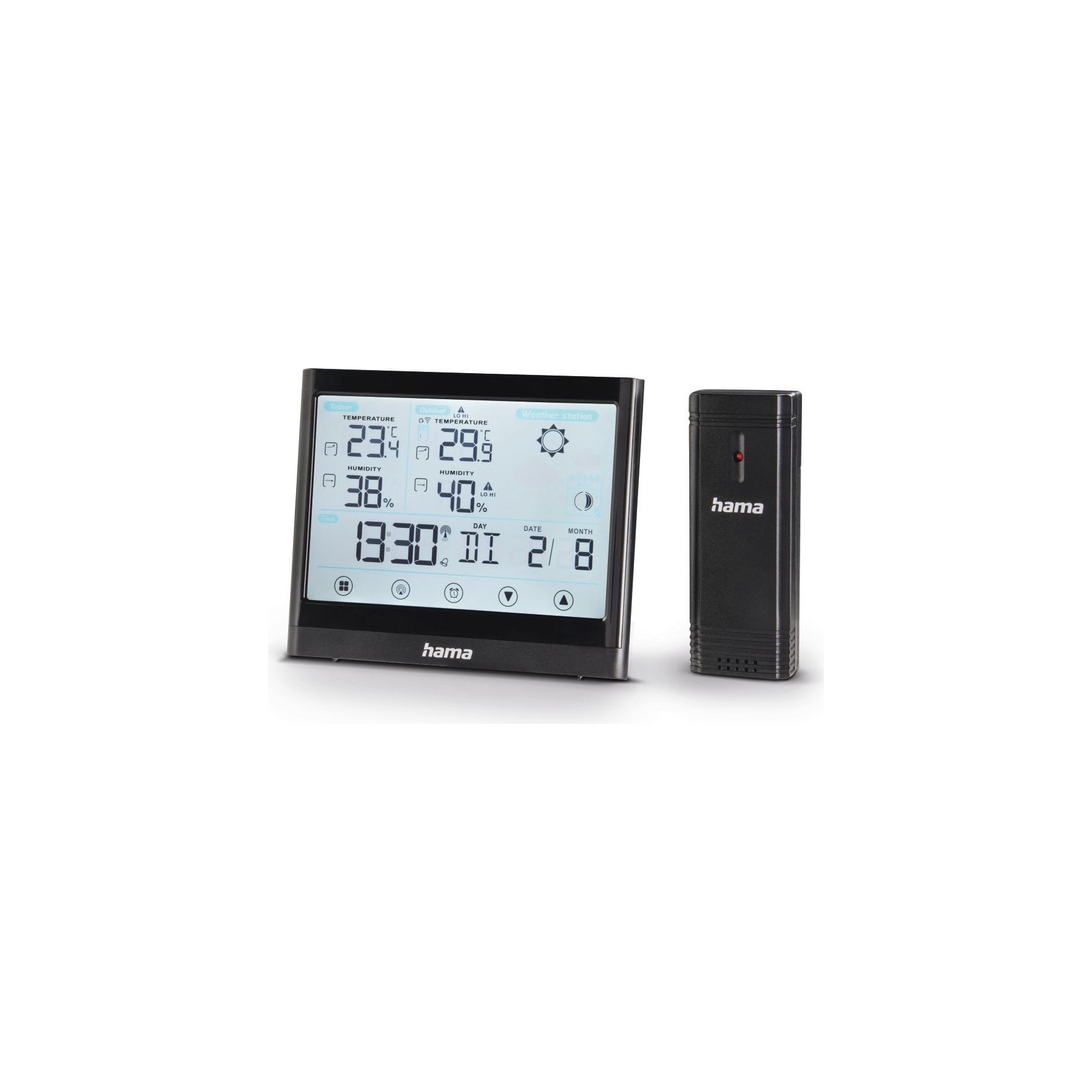 Station météo HAMA "Full Touch", noir
