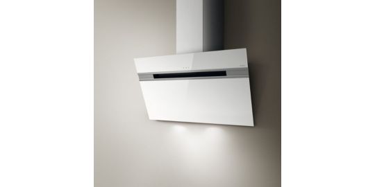 Hotte décorative murale inclinée ELICA STRIPE WH/A/90/LX