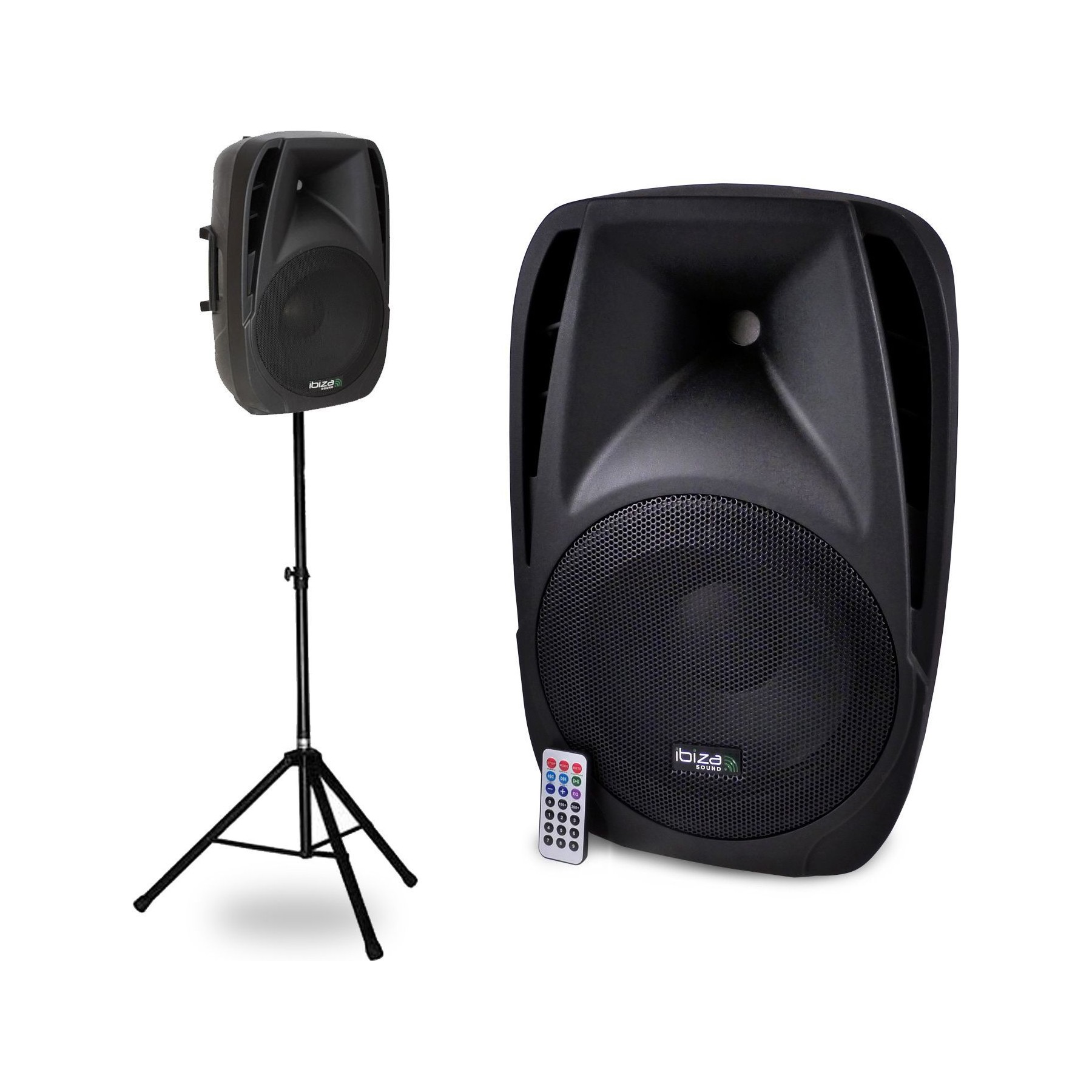 Enceinte sono IBIZA Enceinte Dj acti 10"/25CM 250W USB/SD/BT