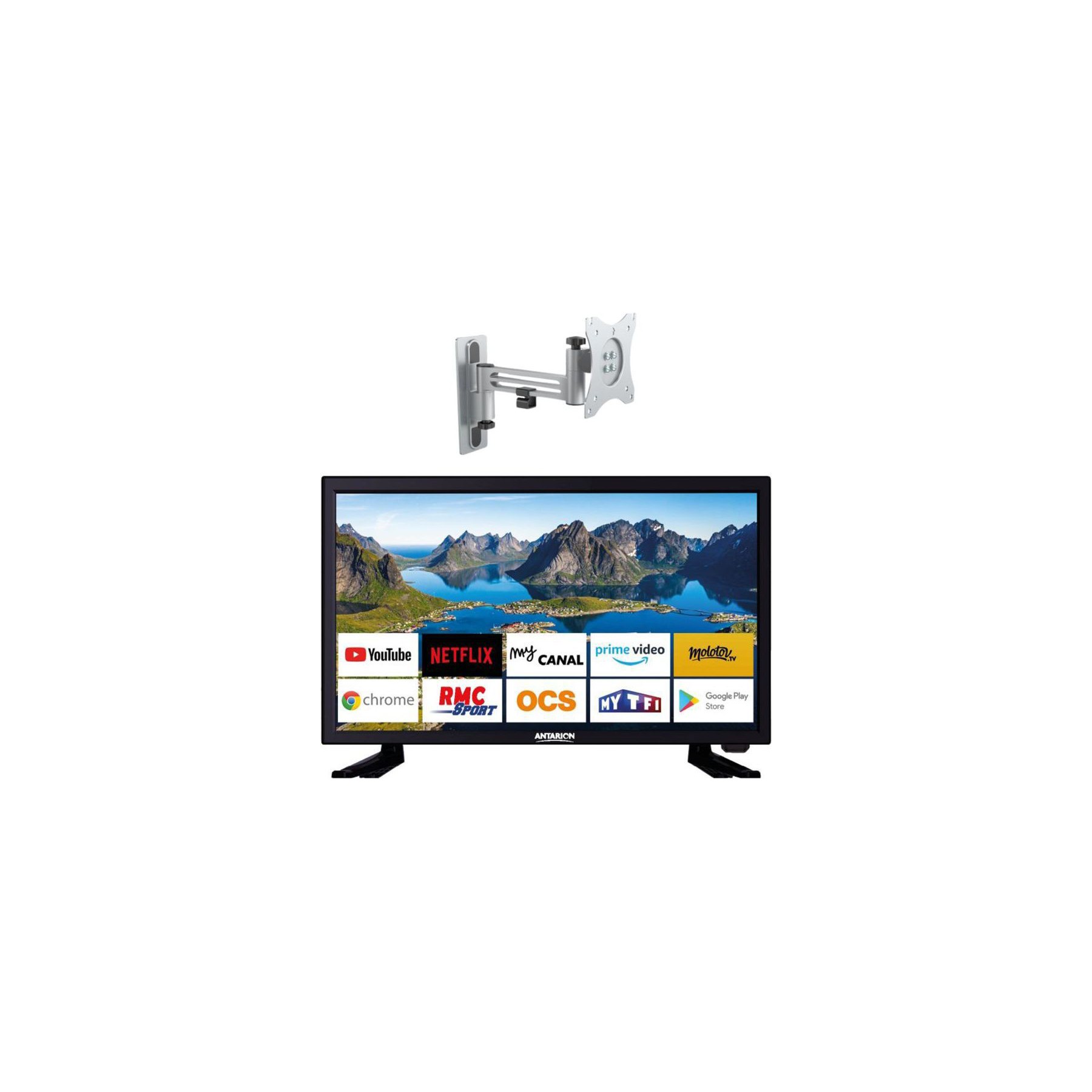 TV LED ANTARION Pack  Tv Led 22" 55cm Full Hd Android 11