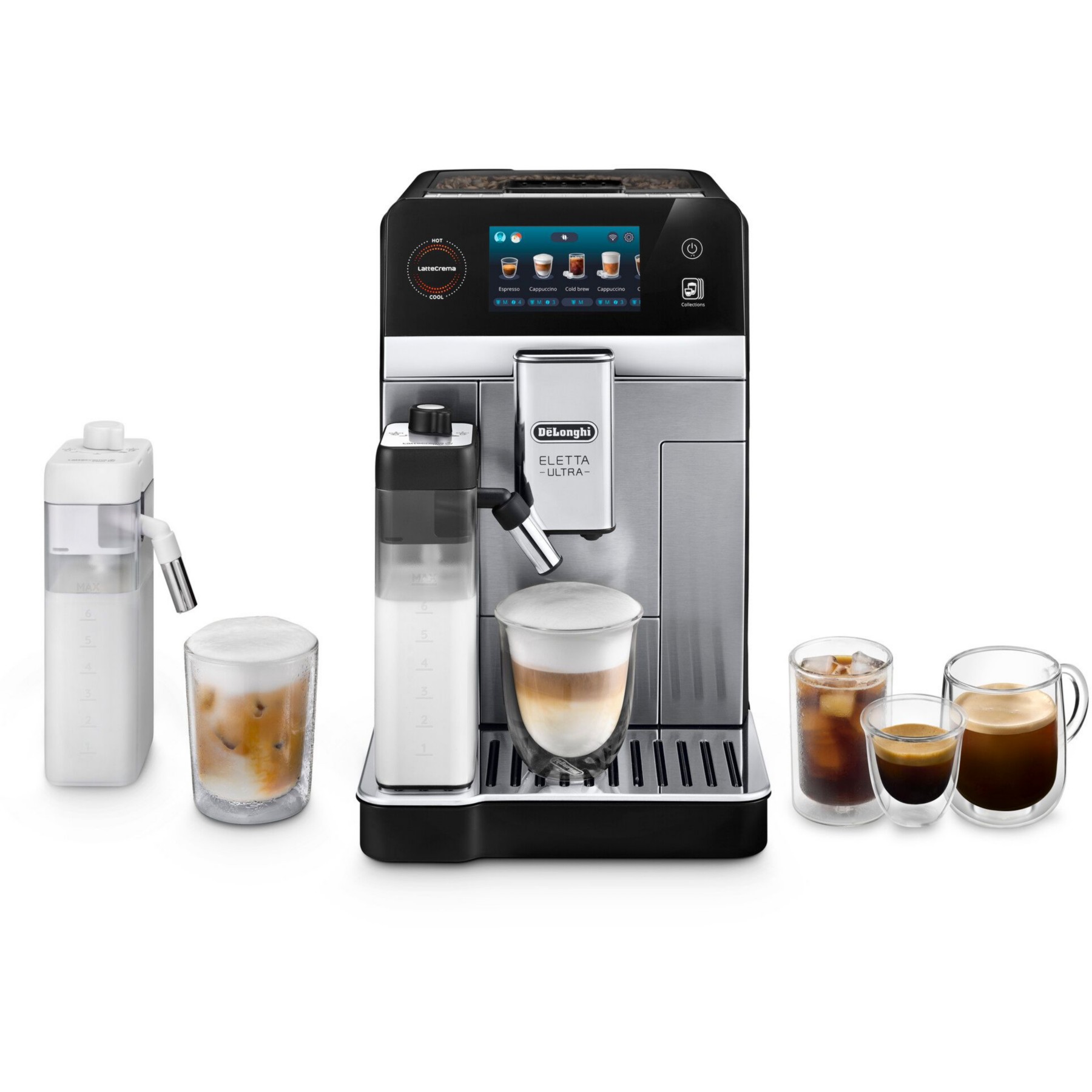 Expresso Broyeur DELONGHI Eletta Ultra ECAM470.85.MB Technologie Silent