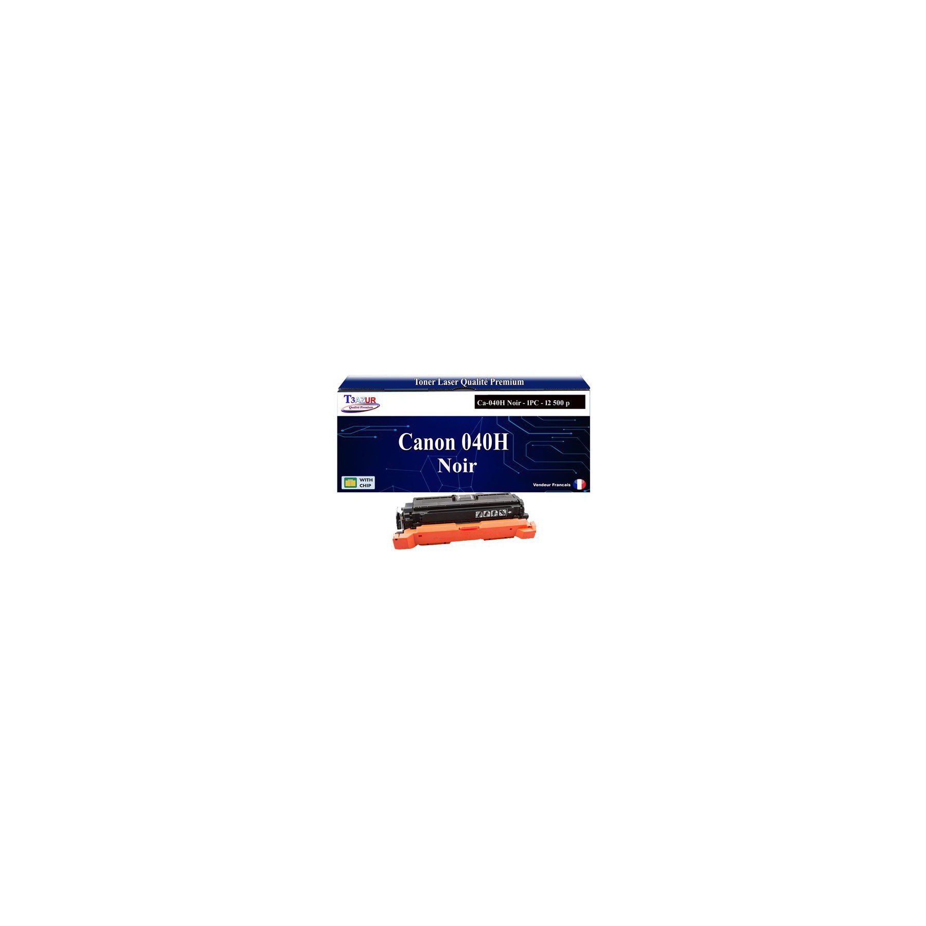 Toner T3AZUR pour Canon LBP710Cx LBP712Cdn 040H Bk