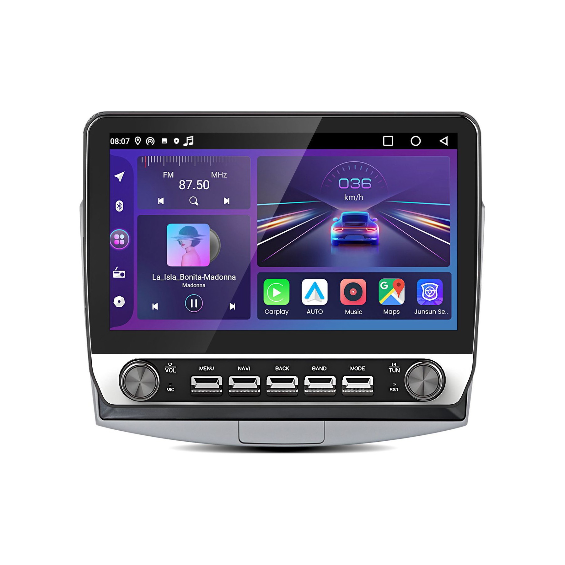 Autoradio connecté JUNSUN pour VW Passat B7 2010-2015 64G Carplay