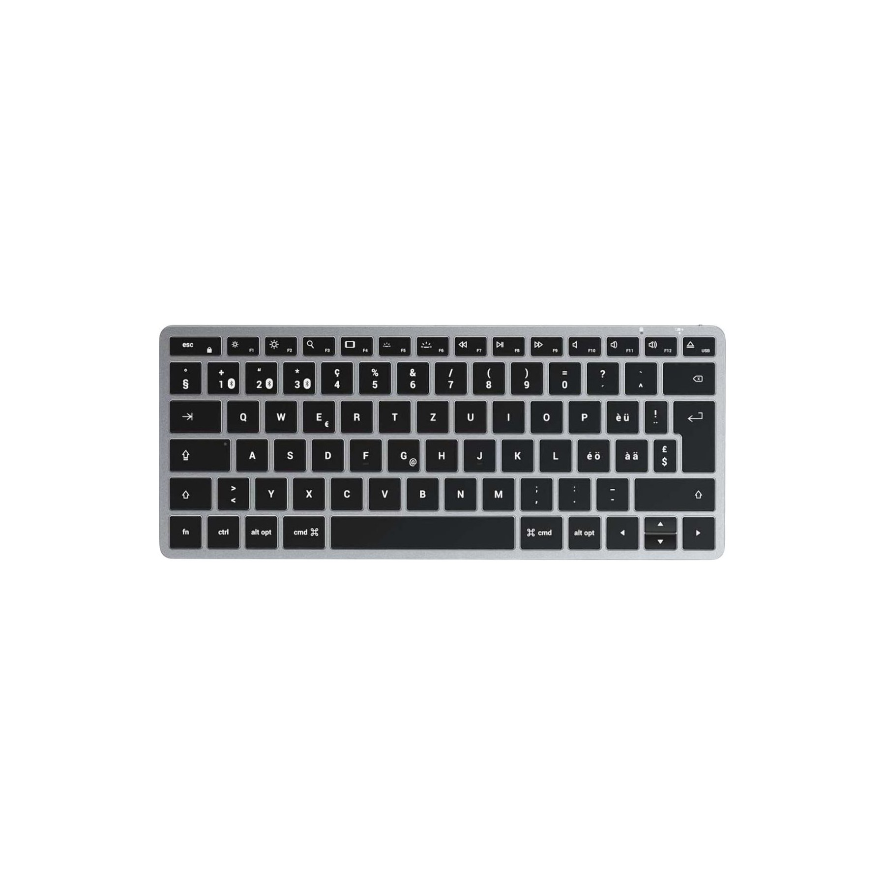 Clavier sans fil SATECHI Rétroéclairé Espagnol Bluetooth Slim X1